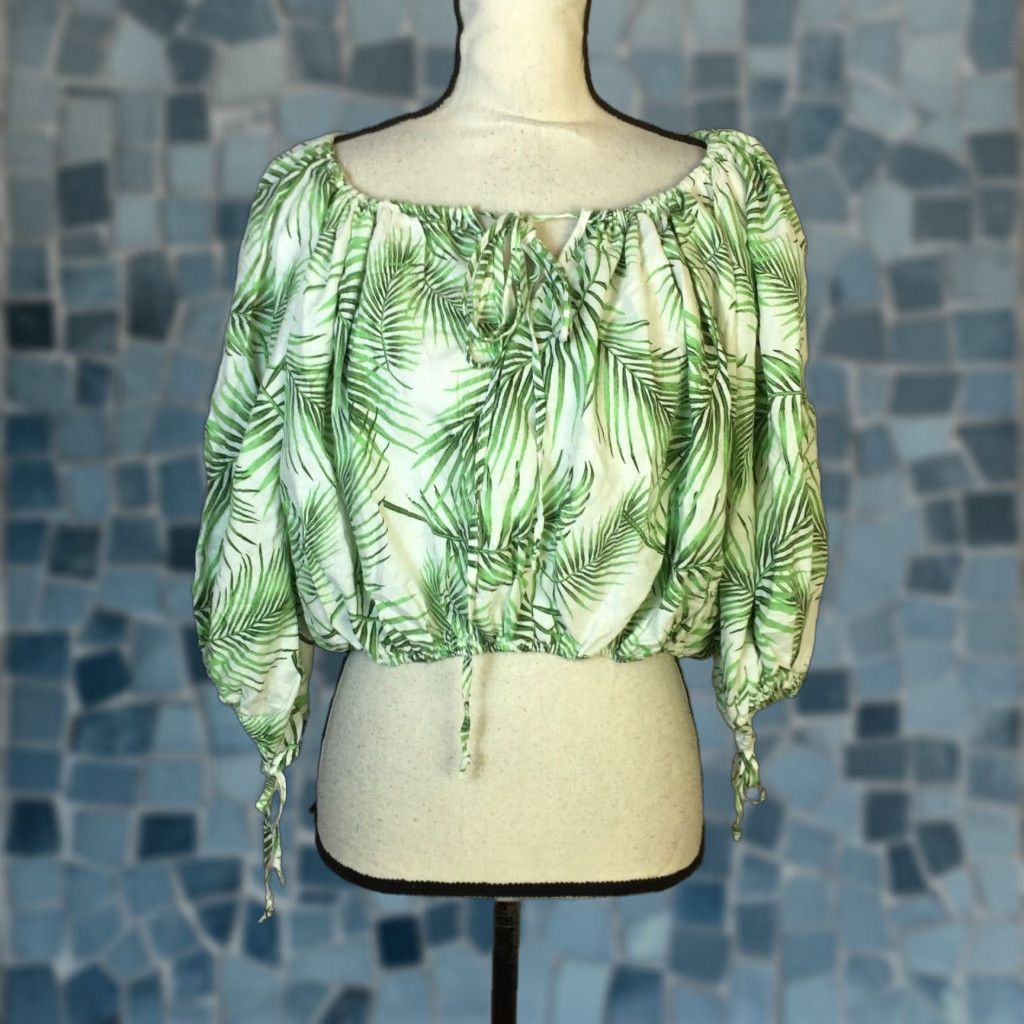 Chemisier Sigrid Olsen Vert Taille M - Occasion Très Bon état - Coupe Régulière Femme