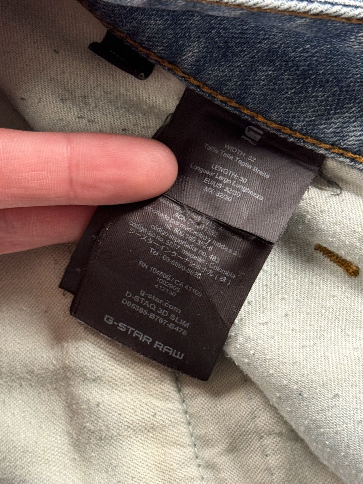 G-Star G star raw 32/30 D-Staq 3D Slim distressed denim pants jeans Size US 32 / EU 48 - 8 Thumbnail