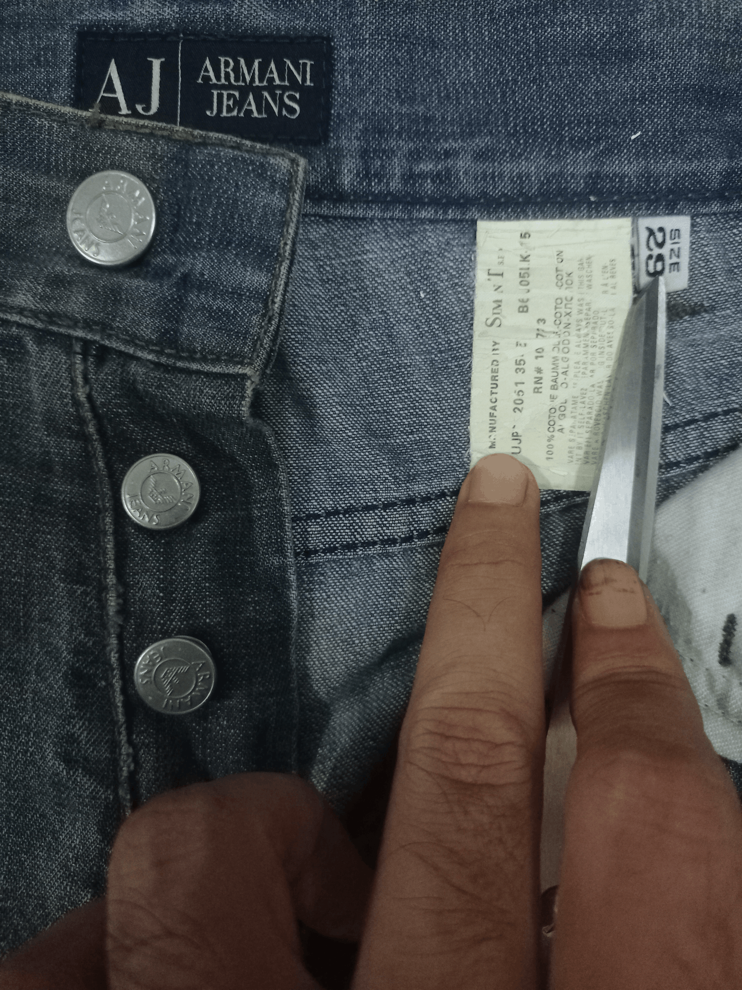 Armani Vintage Armani Distressed Flare Jeans Size US 30 / EU 46 - 5 Thumbnail