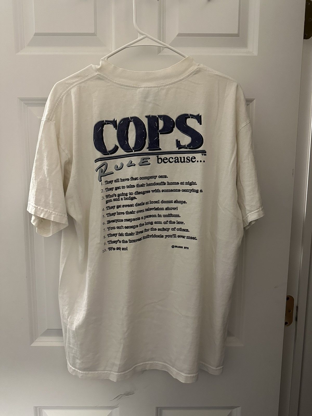 Vintage Vintage Cops Rule Tee Size US L / EU 52-54 / 3 - 2 Thumbnail