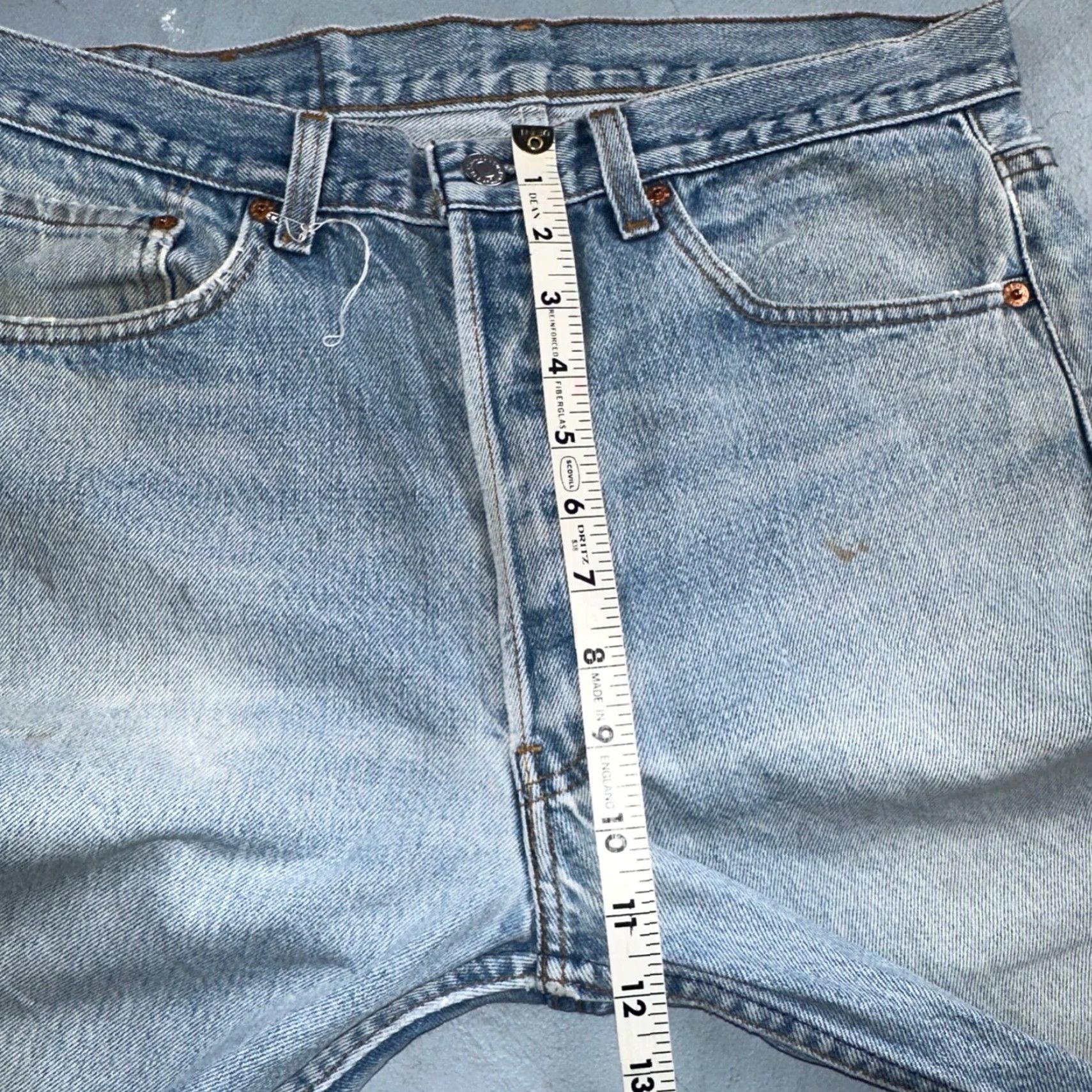 Levi's VINTAGE Levi's 501 Jeans Men 34x36 Light Wash Cotton Denim Straight 90s USA Classic Size US 34 / EU 50 - 6 Thumbnail