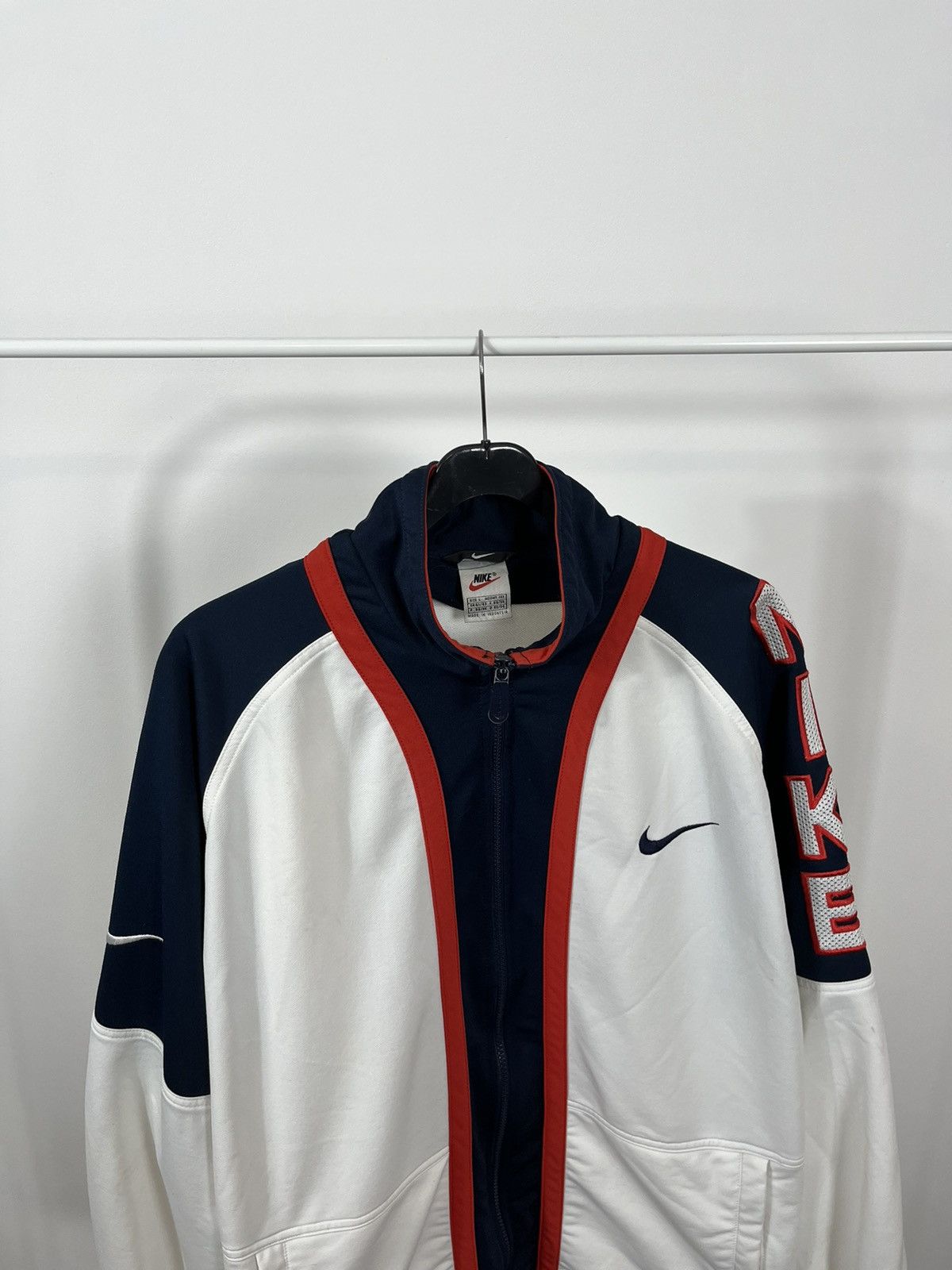 Nike × Vintage NIKE SWOOSH LOGO RETRO Y2K 90’S TRACK JACKET Size US L / EU 52-54 / 3 - 5 Thumbnail