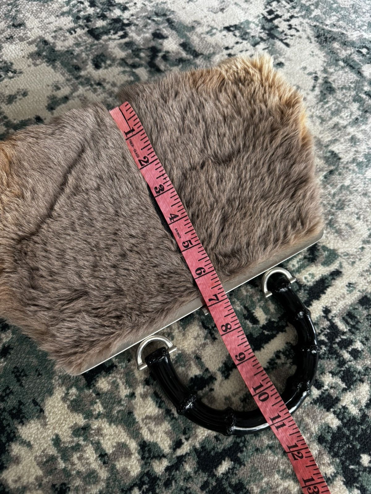 Vintage VINTAGE CORNELIUS OF SYDNEY KANGAROO FUR BAMBOO HOLDER BAG Size ONE SIZE - 6 Thumbnail