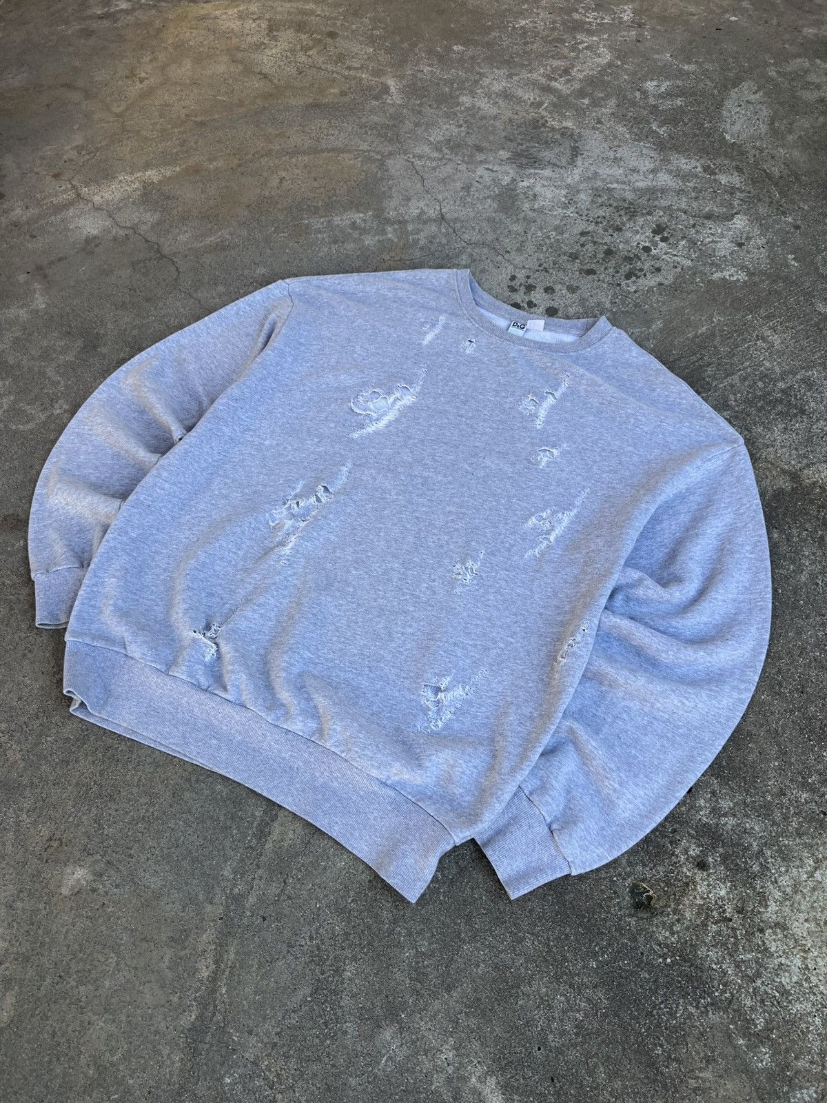 Dolce & Gabbana Crazy Vintage Dolce Gabbana Distressed Sweatshirt y2k LGB Size US XL / EU 56 / 4 - 3 Thumbnail
