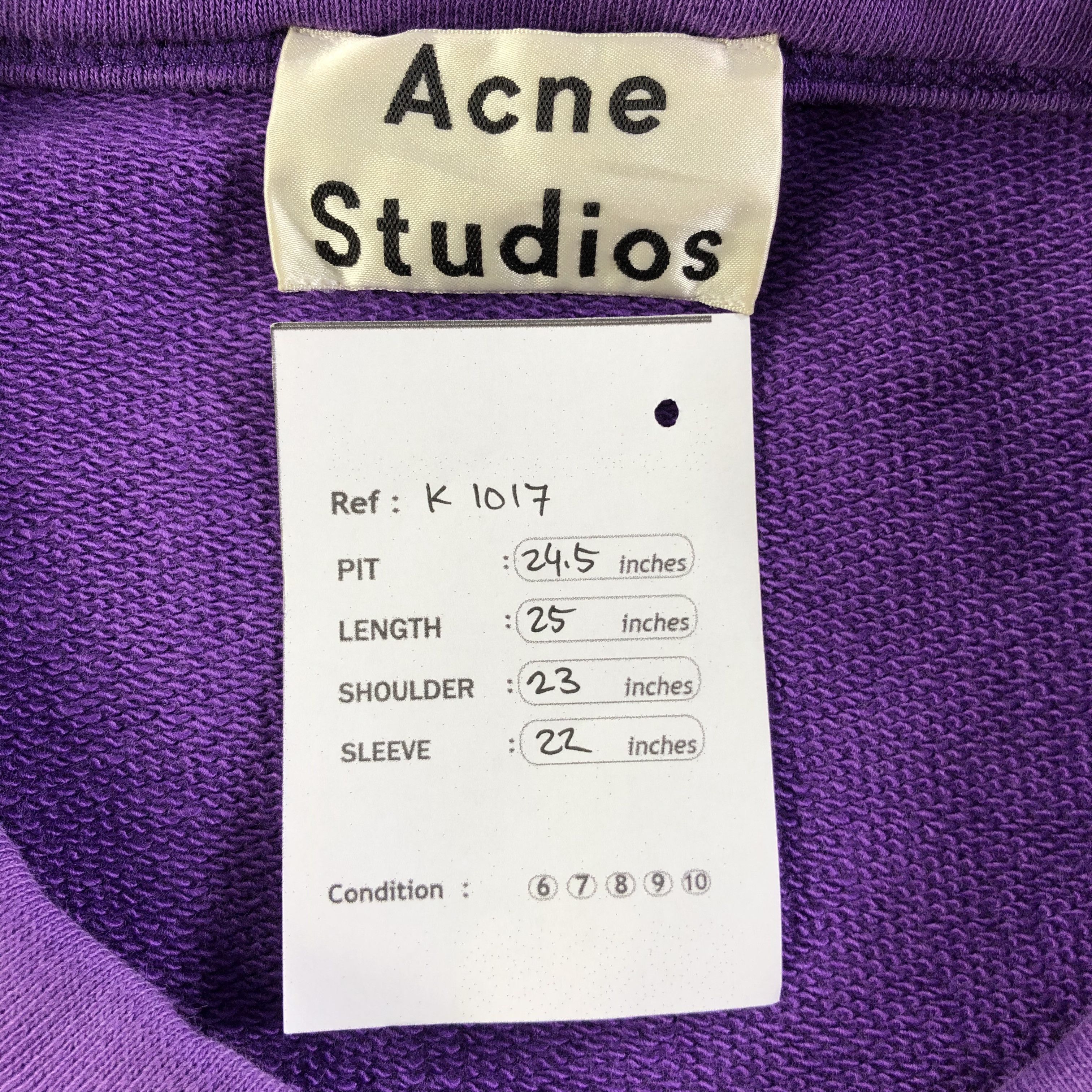 Acne Studios Acne Studios Purple Tape Recorder Flames Sweatshirt Size US L / EU 52-54 / 3 - 6 Thumbnail