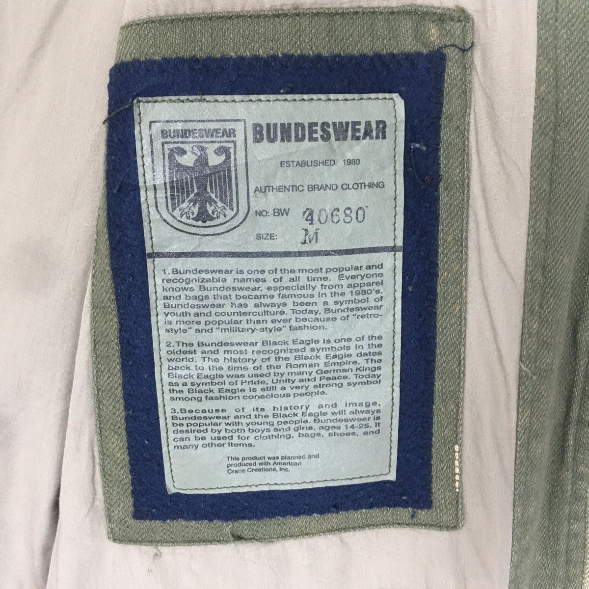 Other Bundeswehr German Military Style StreetWear M-65 Jacket Size US M / EU 48-50 / 2 - 8 Thumbnail