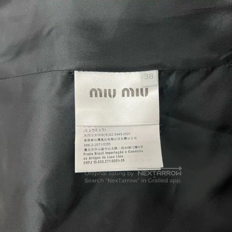 Miu Miu Miu Miu Gray Plaid Women's Jacket . Size XXS / US 00 / IT 34 - 6 Thumbnail