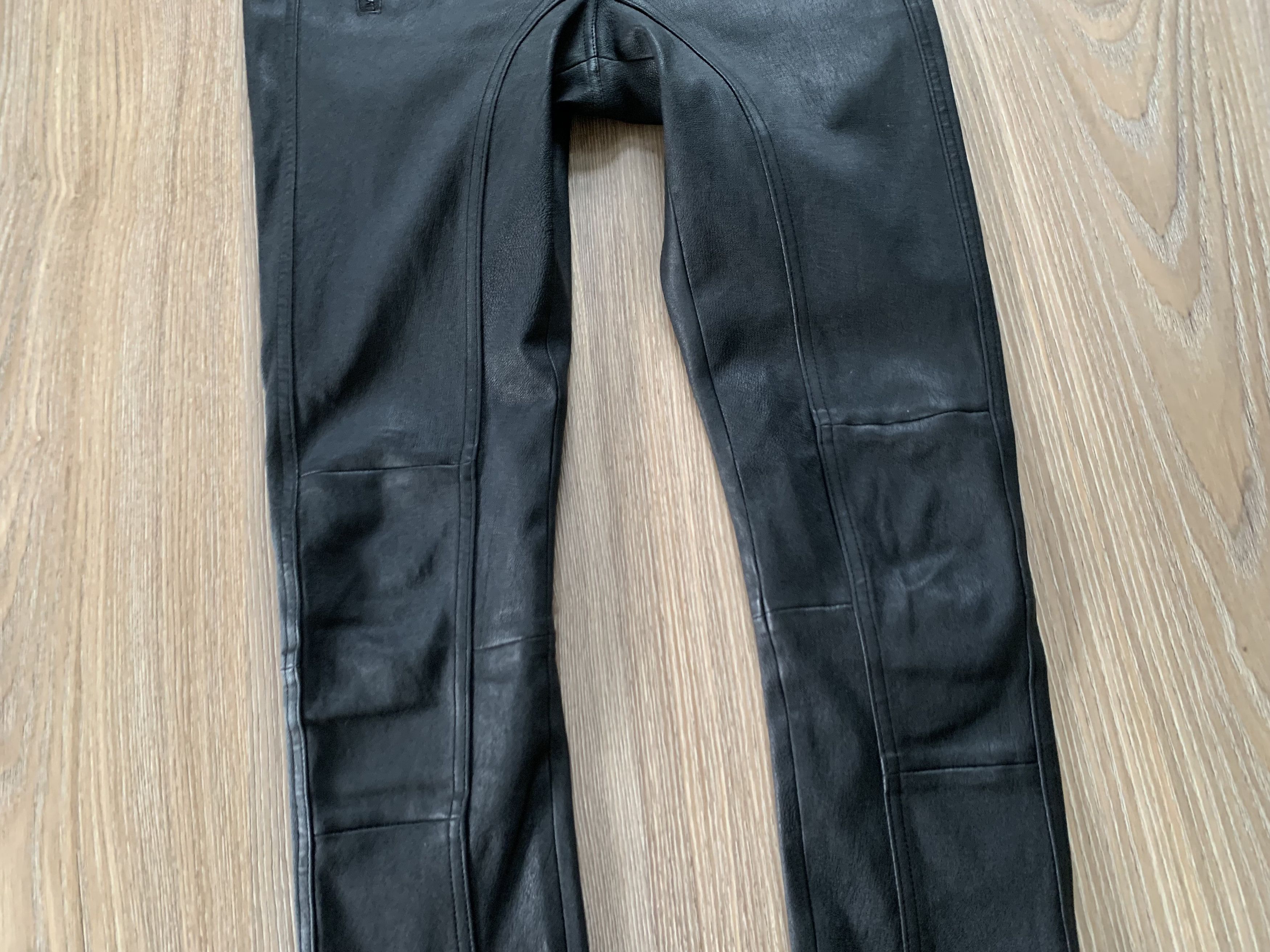 Leather × SAS × Vintage Sass & Bide Australia Women's Lamb Leather Pants Size 27" / US 4 / IT 40 - 4 Thumbnail