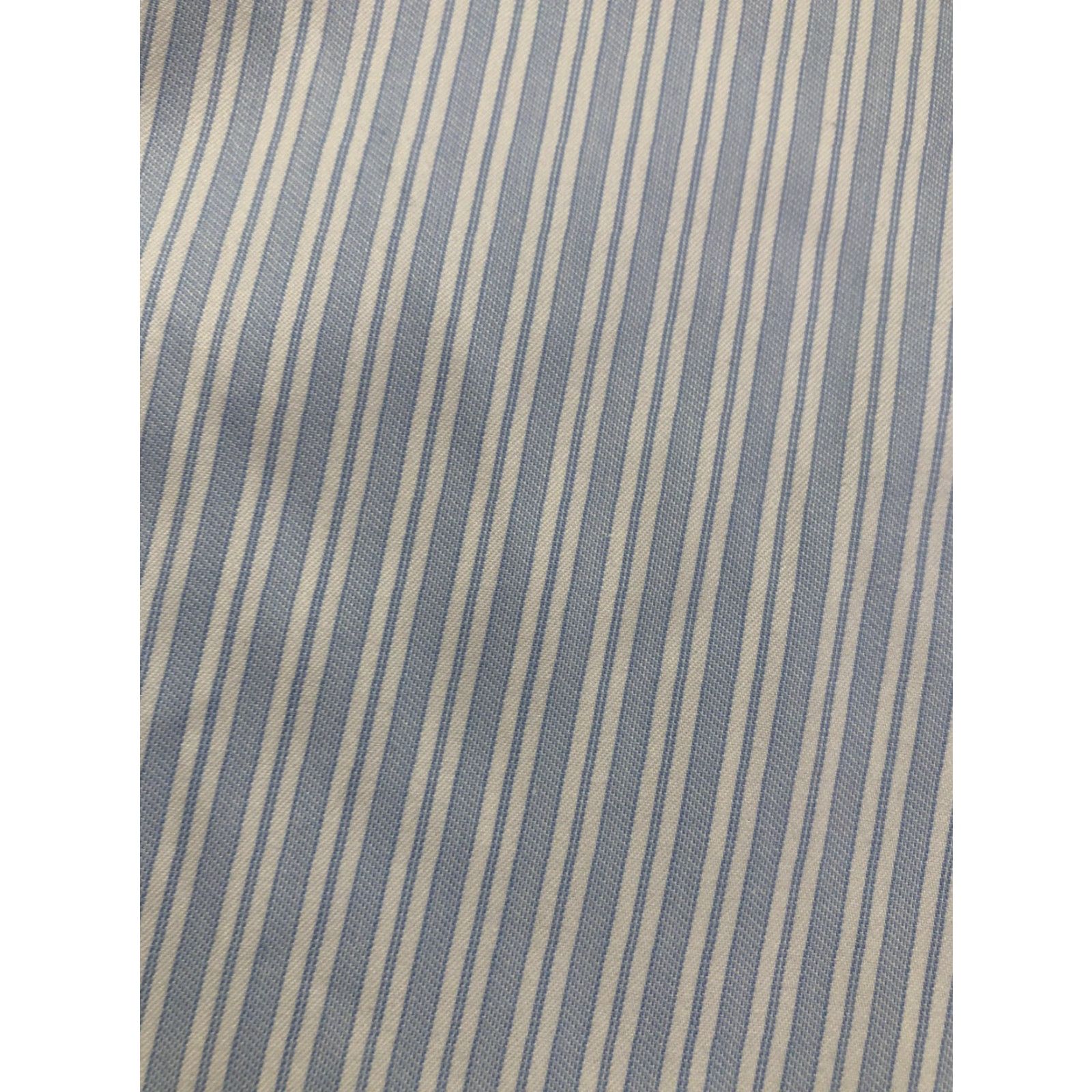 Brooks Brothers Brooks Brothers Dress Shirt Mens 17 34/35 Blue Stripe Non-Iron Supima Regent Shirt Slim Striped Pattern Size 46R - 6 Thumbnail