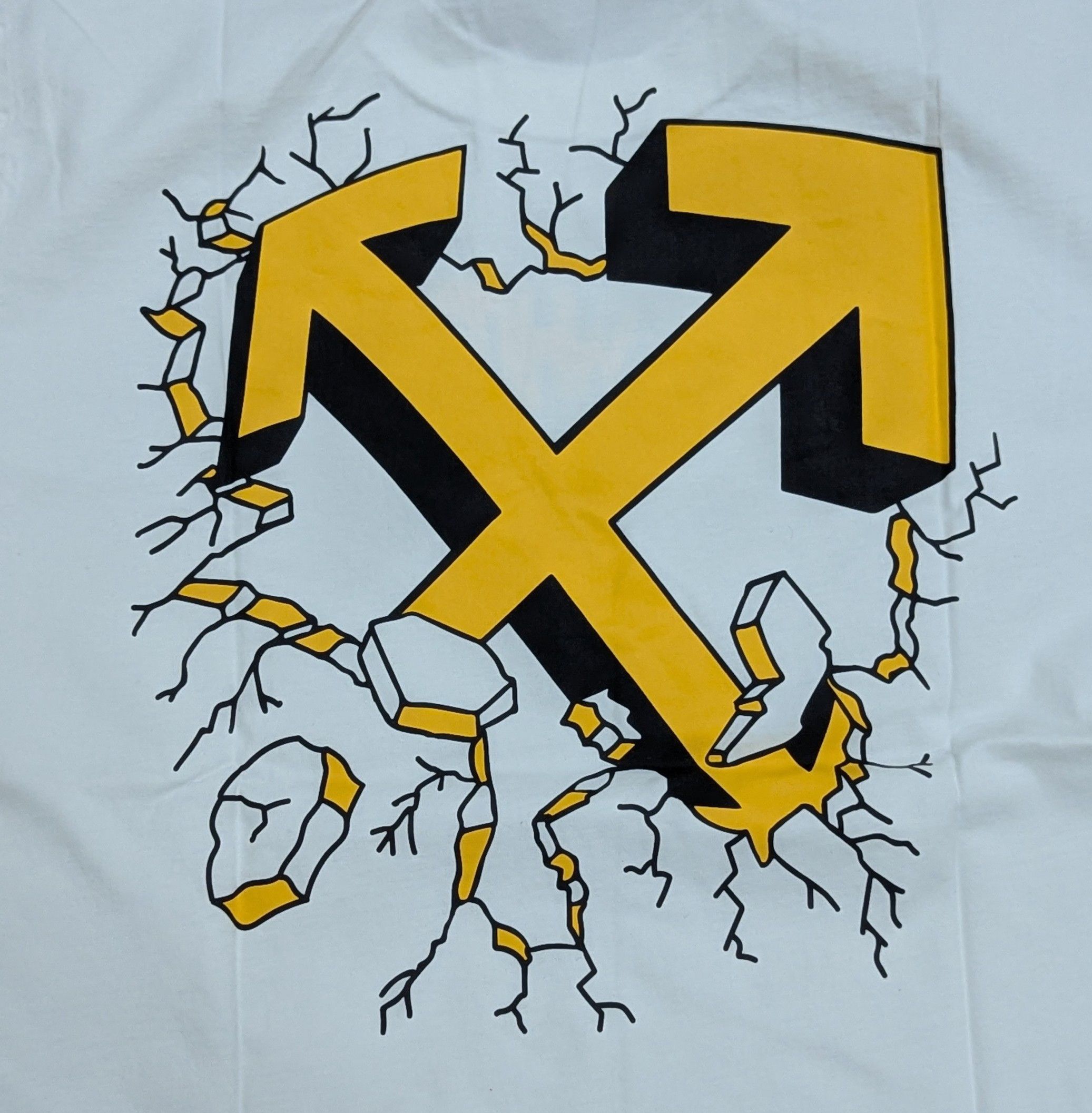 Off-White Off-White Cartoon Arrow Cotton Crewneck T-Shirt White XL Size US XL / EU 56 / 4 - 5 Thumbnail