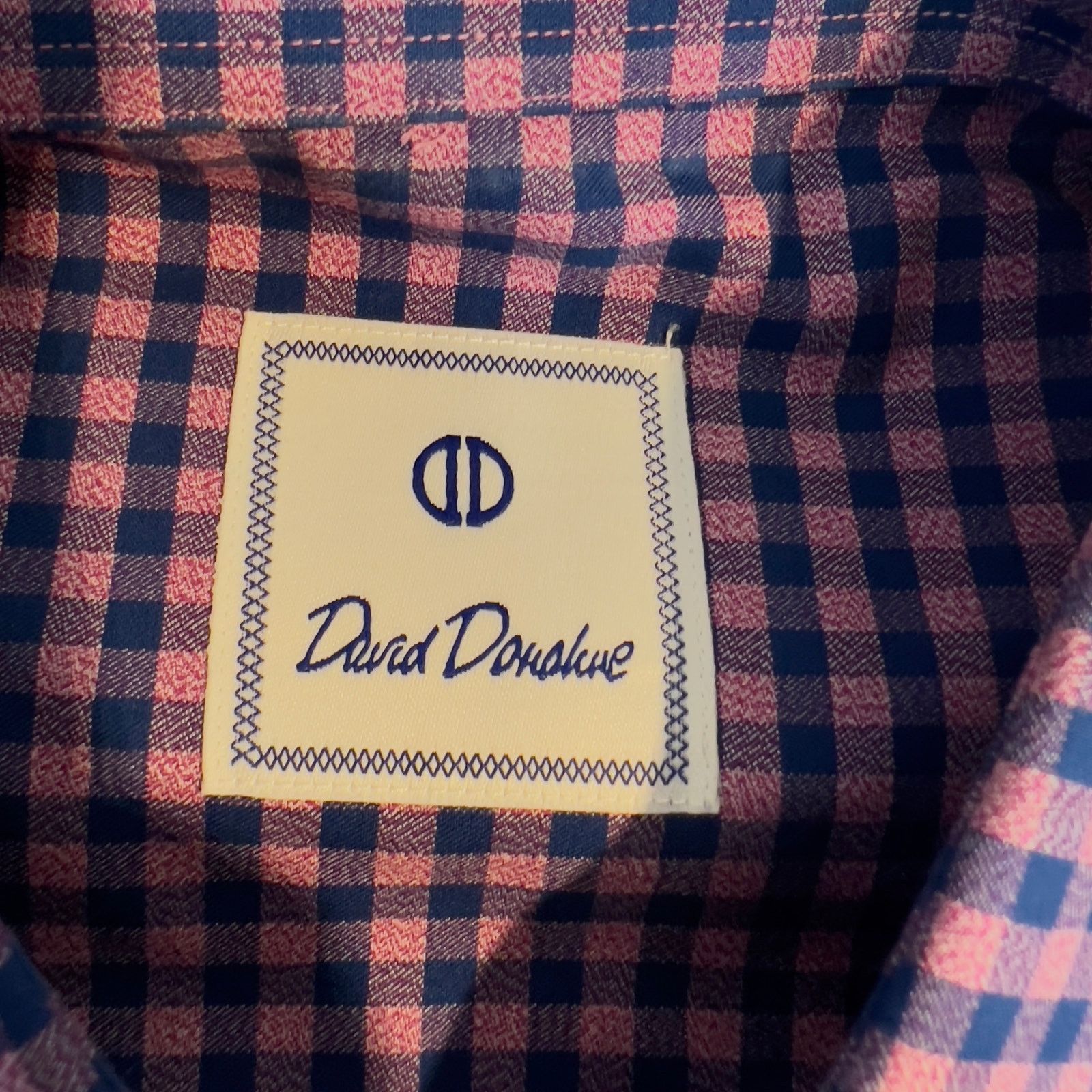 David Donahue David Donahue Button Shirt Men XL Purple Blue Premium Cotton Size US XL / EU 56 / 4 - 3 Thumbnail