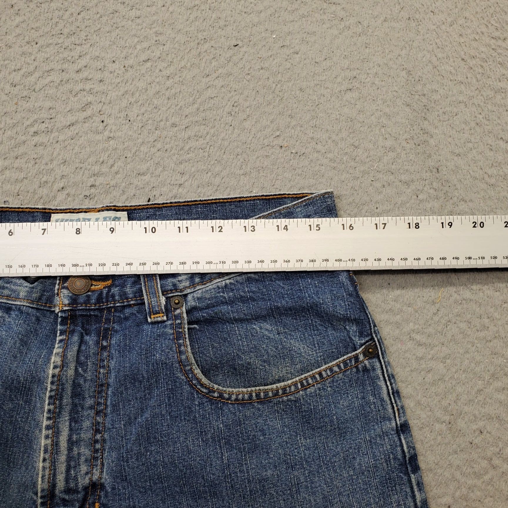 Old Navy Old Navy Mens Jeans 31 Regular Blue Denim High Rise Wide Leg 5-Pocket Streetwear Size US 31 - 6 Thumbnail