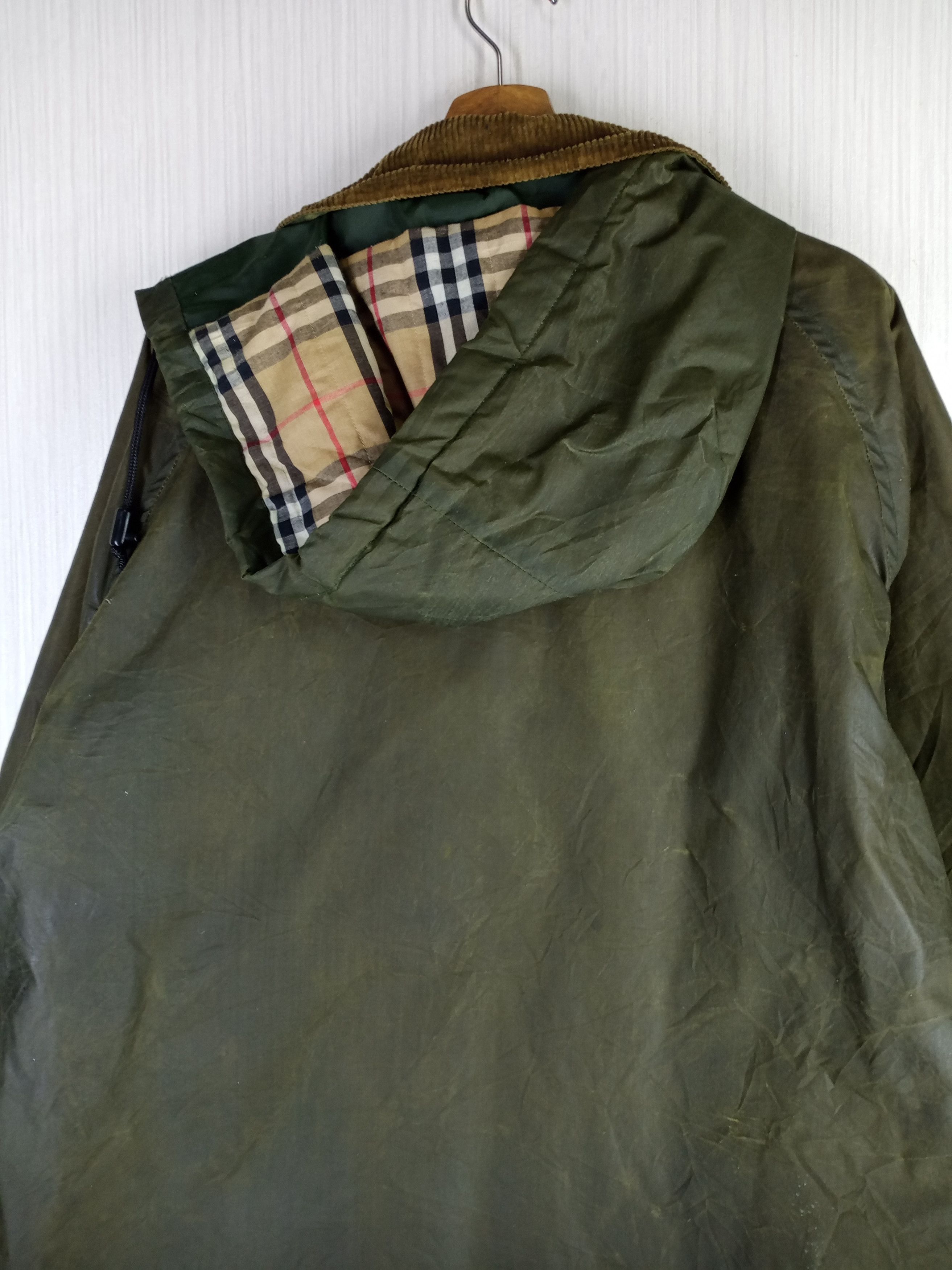 Burberry × Burberry Prorsum Rare Vintage Burberrys Nova Check Waxed Jacket Size US XL / EU 56 / 4 - 13 Thumbnail
