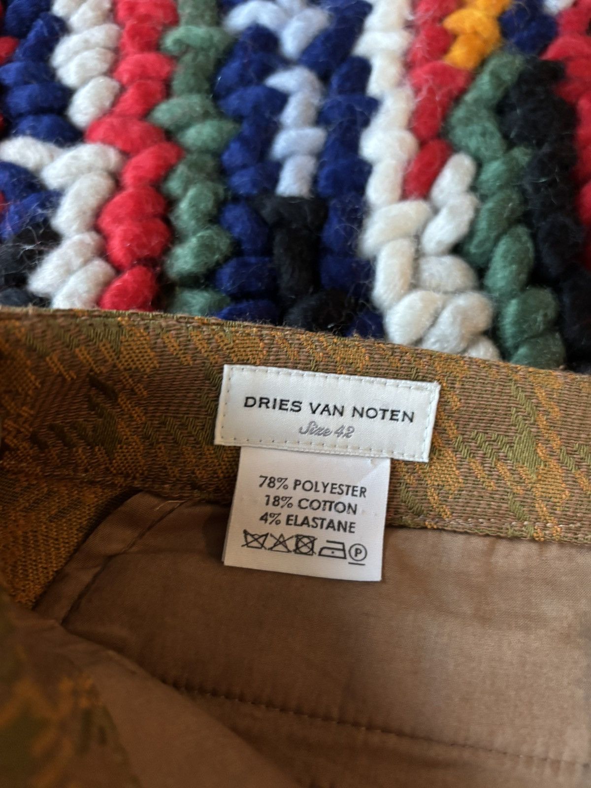 Dries Van Noten Dries Van Noten Polyester Plaid Pants Size 42S - 4 Thumbnail