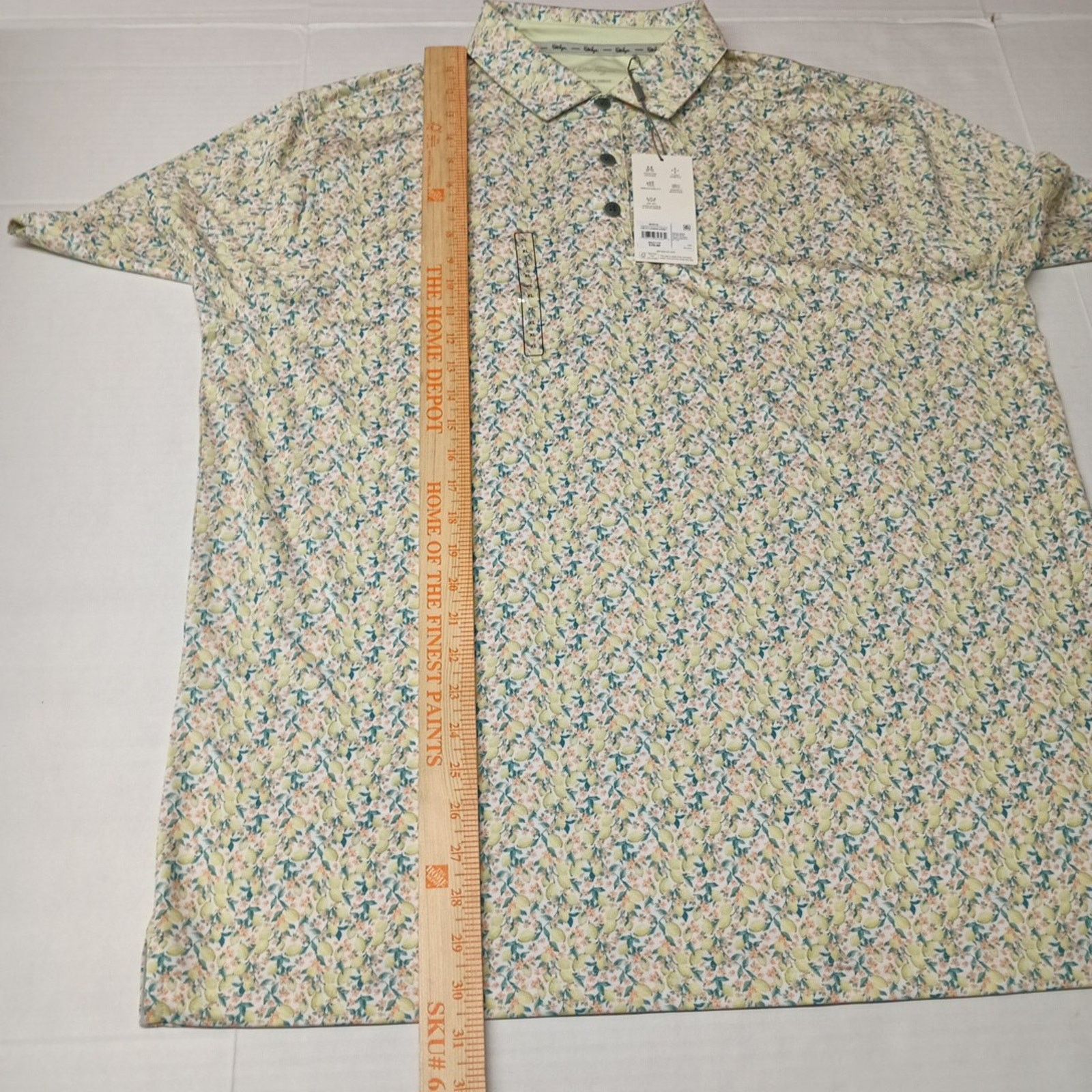 Other Walter Hagen Lemon Sorbet Golf Polo Shirt Mens XL Multicolor Size US XL / EU 56 / 4 - 6 Thumbnail