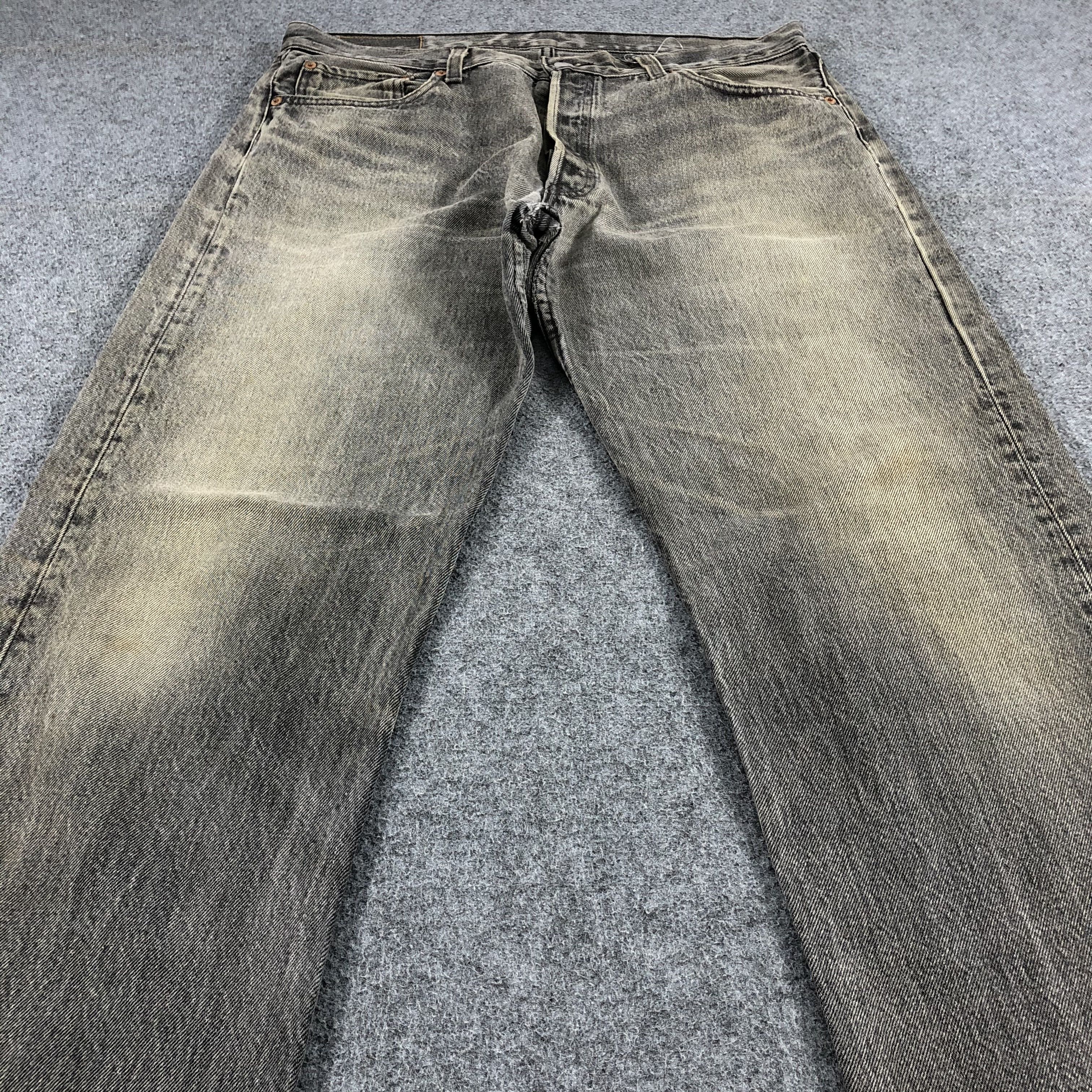 Levi's Vintage 90s Levis 501 Faded Black Jeans-JM1664 Size US 36 / EU 52 - 3 Thumbnail