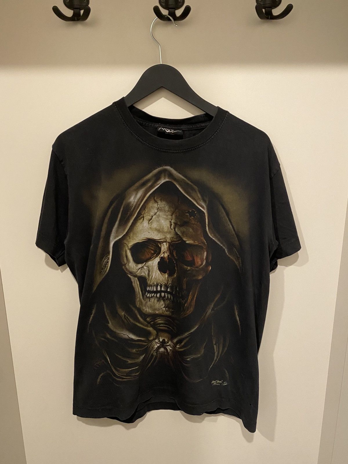 Vintage Vintage Kool Change Grim Reaper Double-Sided Graphic Tee Size US M / EU 48-50 / 2 - 1 Thumbnail