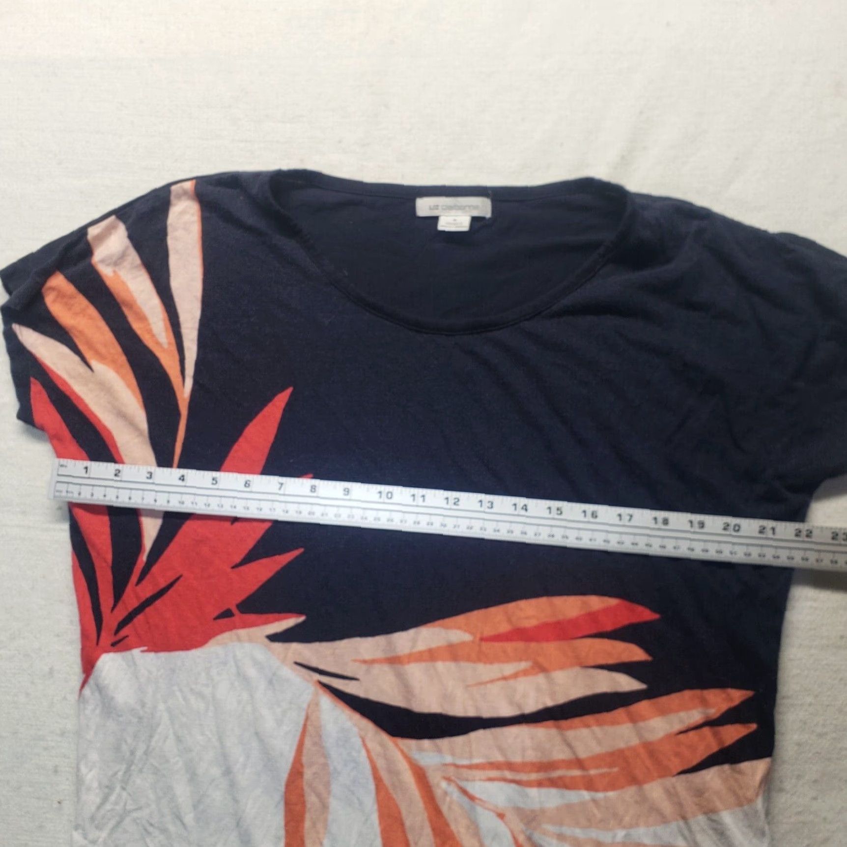 Liz Claiborne Liz Claiborne Shirt Clothing Black Floral Stretch Short Sleeve Women's M Medium Size M / US 6-8 / IT 42-44 - 4 Thumbnail