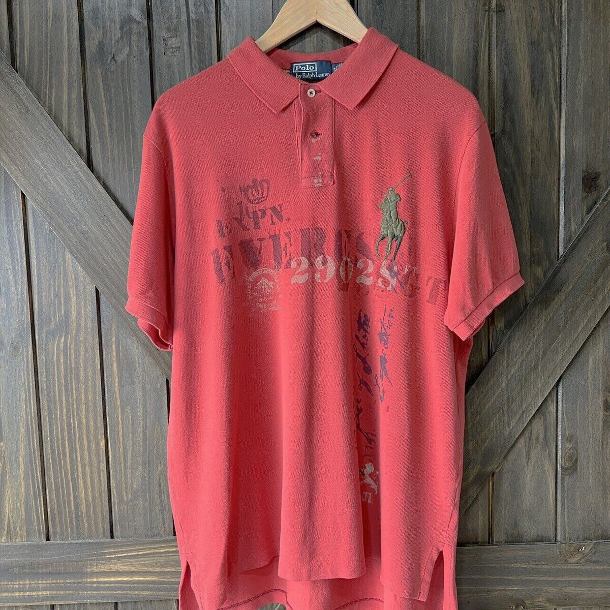 Polo Ralph Lauren NEW VINTAGE Polo Ralph Lauren Polo Shirt! L Red Asia Dragon Size US L / EU 52-54 / 3 - 2 Thumbnail
