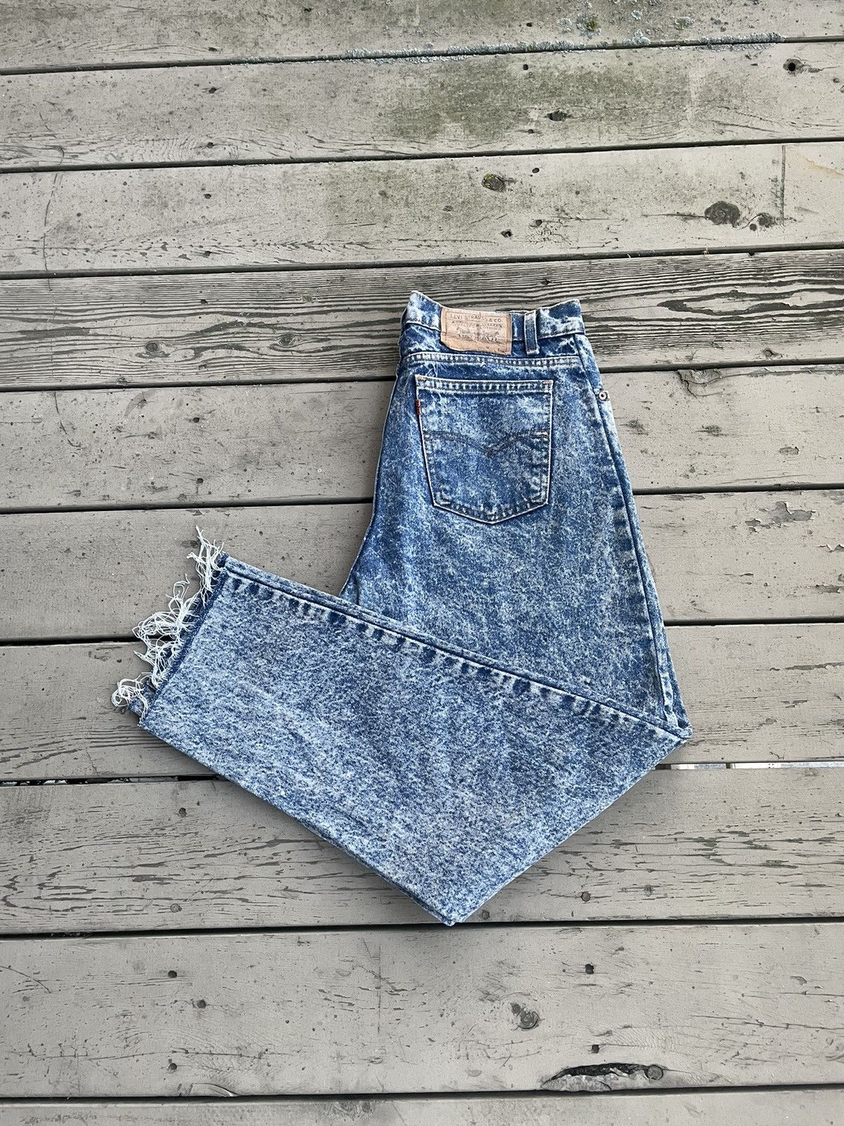 Levi's Vintage Clothing × Vintage Vintage Orange Tab Levi’s Released Hem Size US 33 - 1 Thumbnail