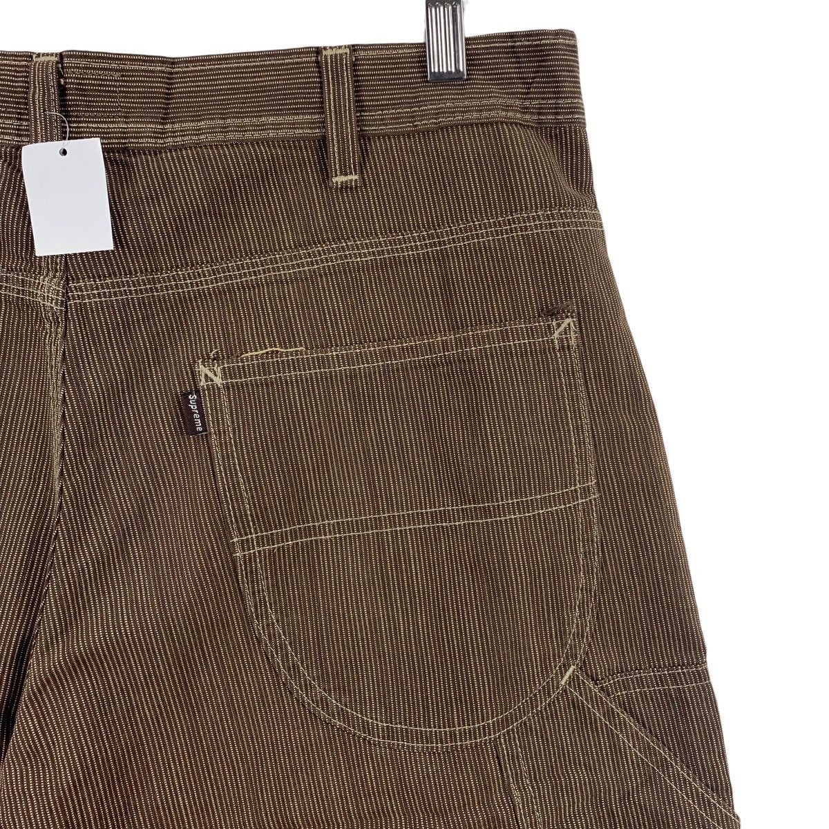 Supreme × Vintage Vintage SUPREME brown strip workpants USA made Size US 36 / EU 52 - 18 Thumbnail