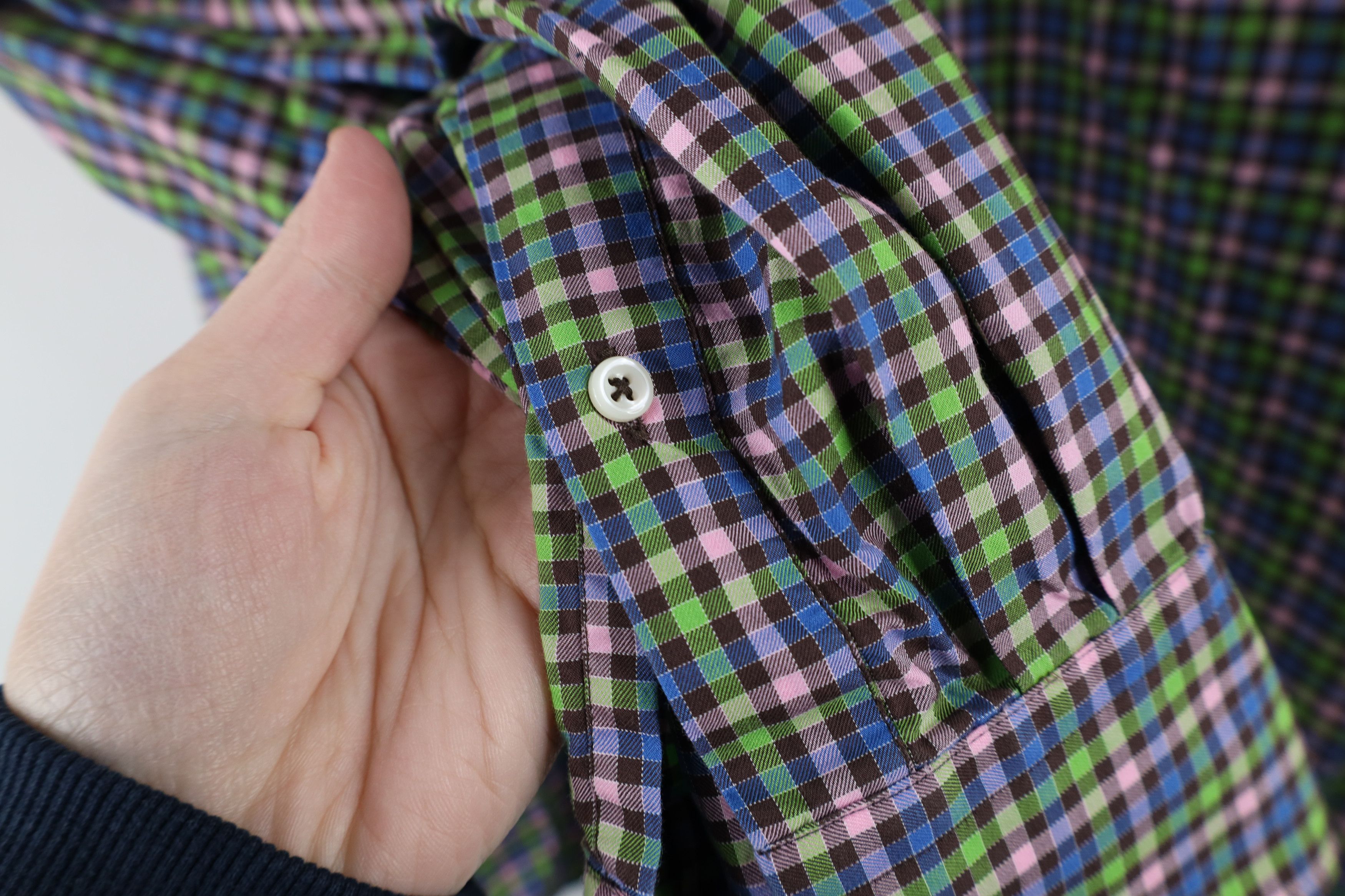 Peter Millar × Vintage Vintage Peter Millar Rainbow Collared Button Down Shirt Size US L / EU 52-54 / 3 - 8 Thumbnail