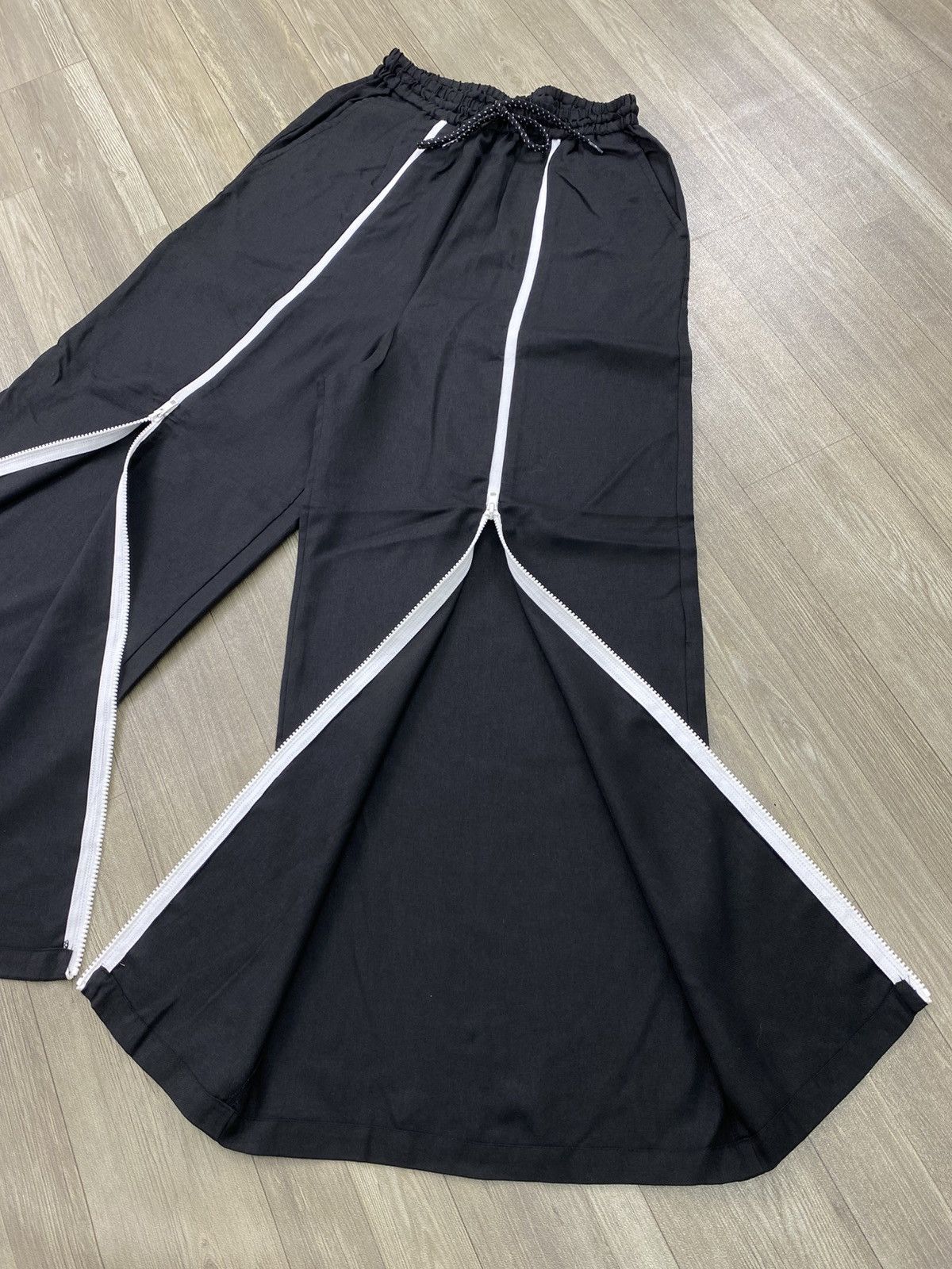 gomme Designer Gomme Zipper Coolane Wid Leg Pants Size US 30 / EU 46 - 5 Thumbnail