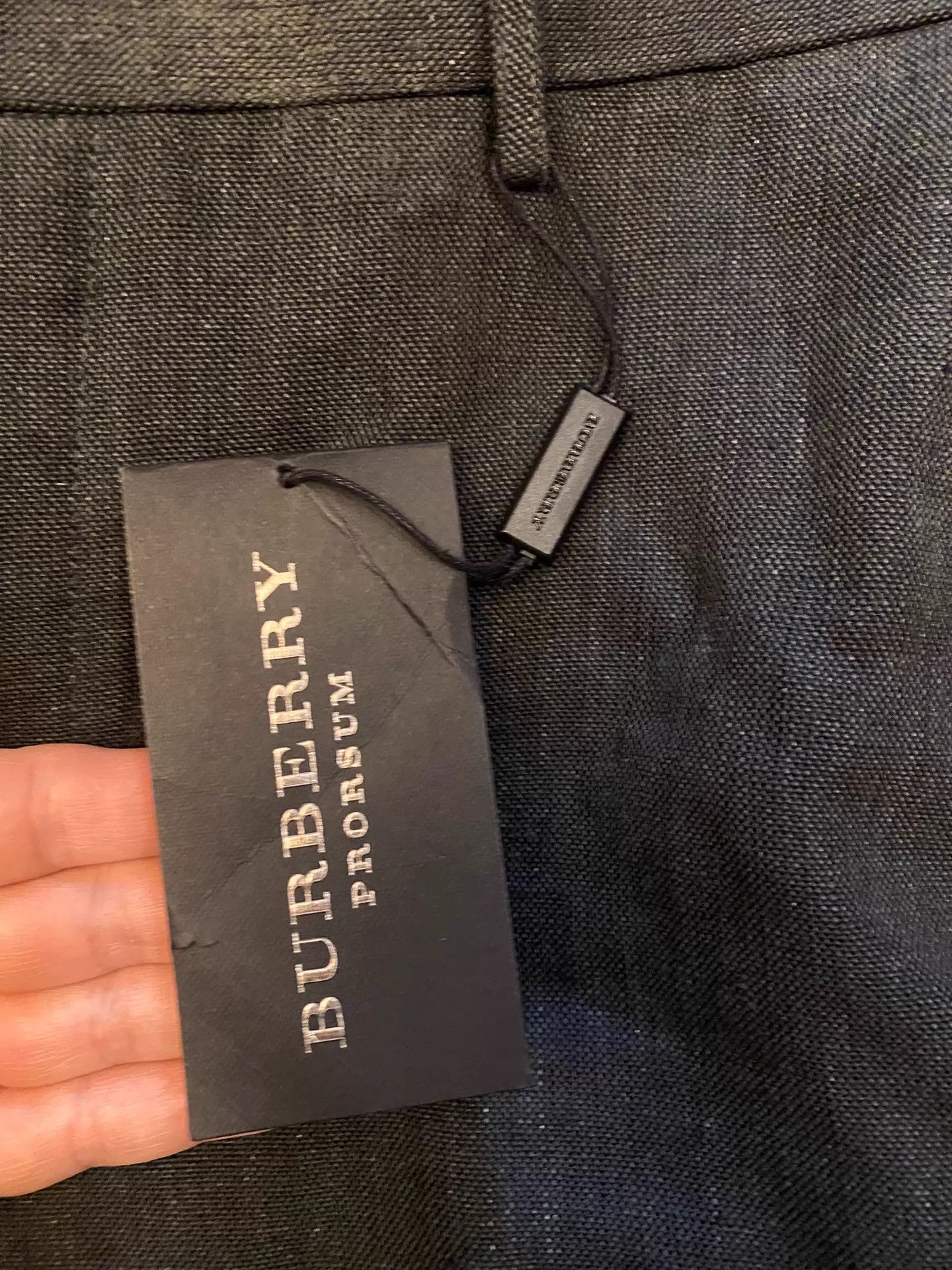 Burberry Burberry Prorsum Heavy Linen Dark Gray Pants Sz 46 Size US 30 / EU 46 - 4 Thumbnail