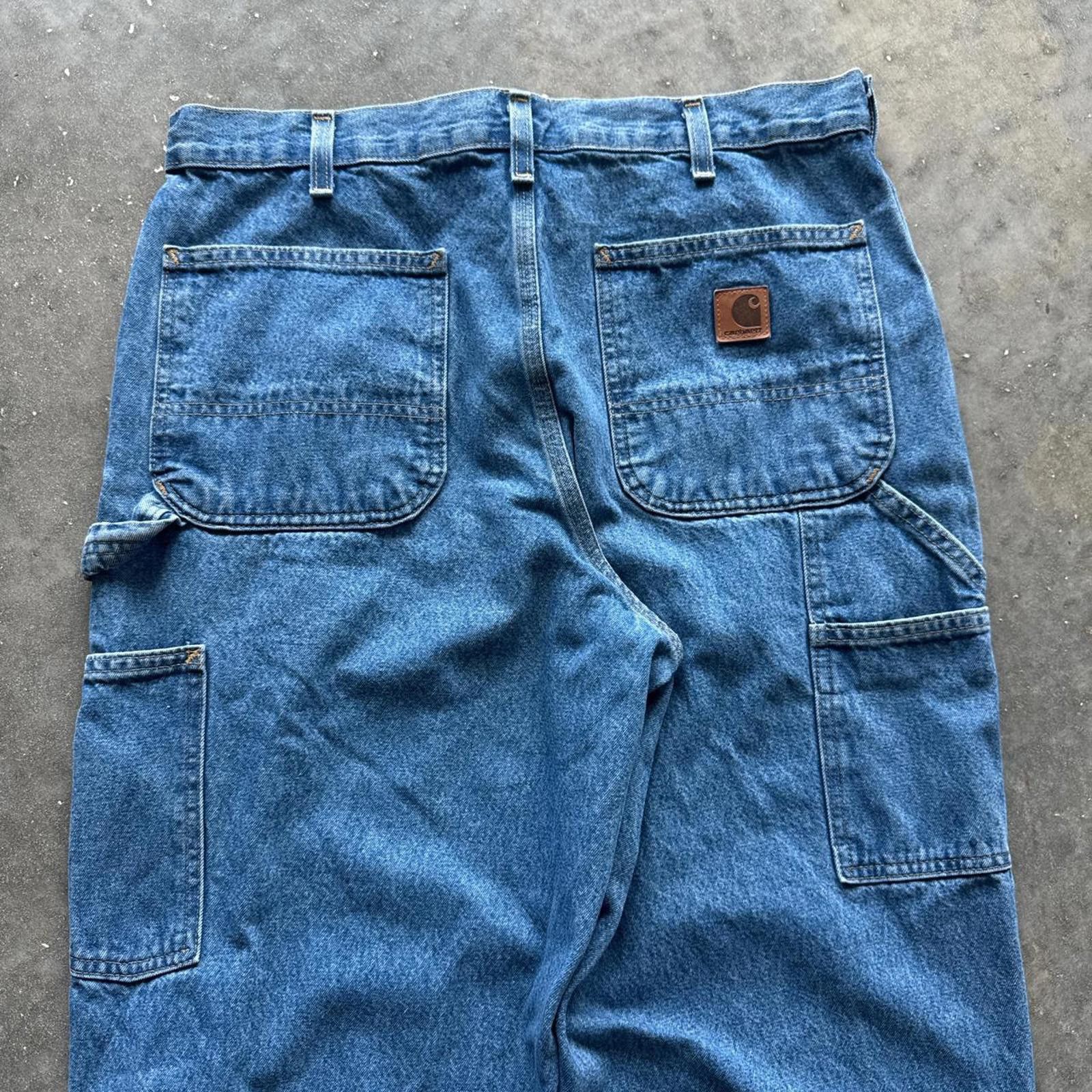 Carhartt Carhartt Carpernter Blue washed Denim Jeans Size US 34 / EU 50 - 4 Thumbnail