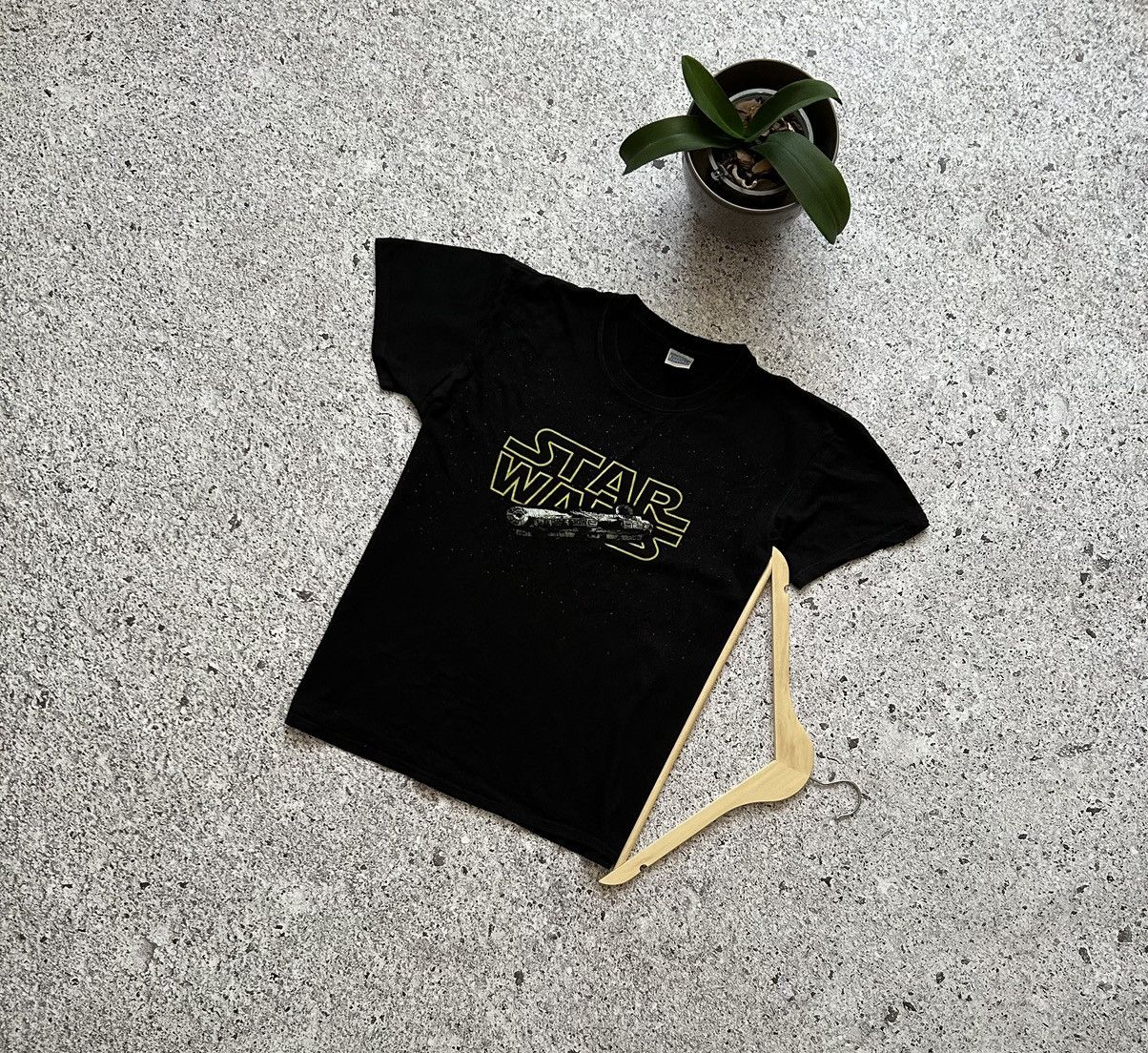 Star Wars × Vintage Vintage 90s Star Wars Black Space T-shirt Size US M / EU 48-50 / 2 - 1 Thumbnail