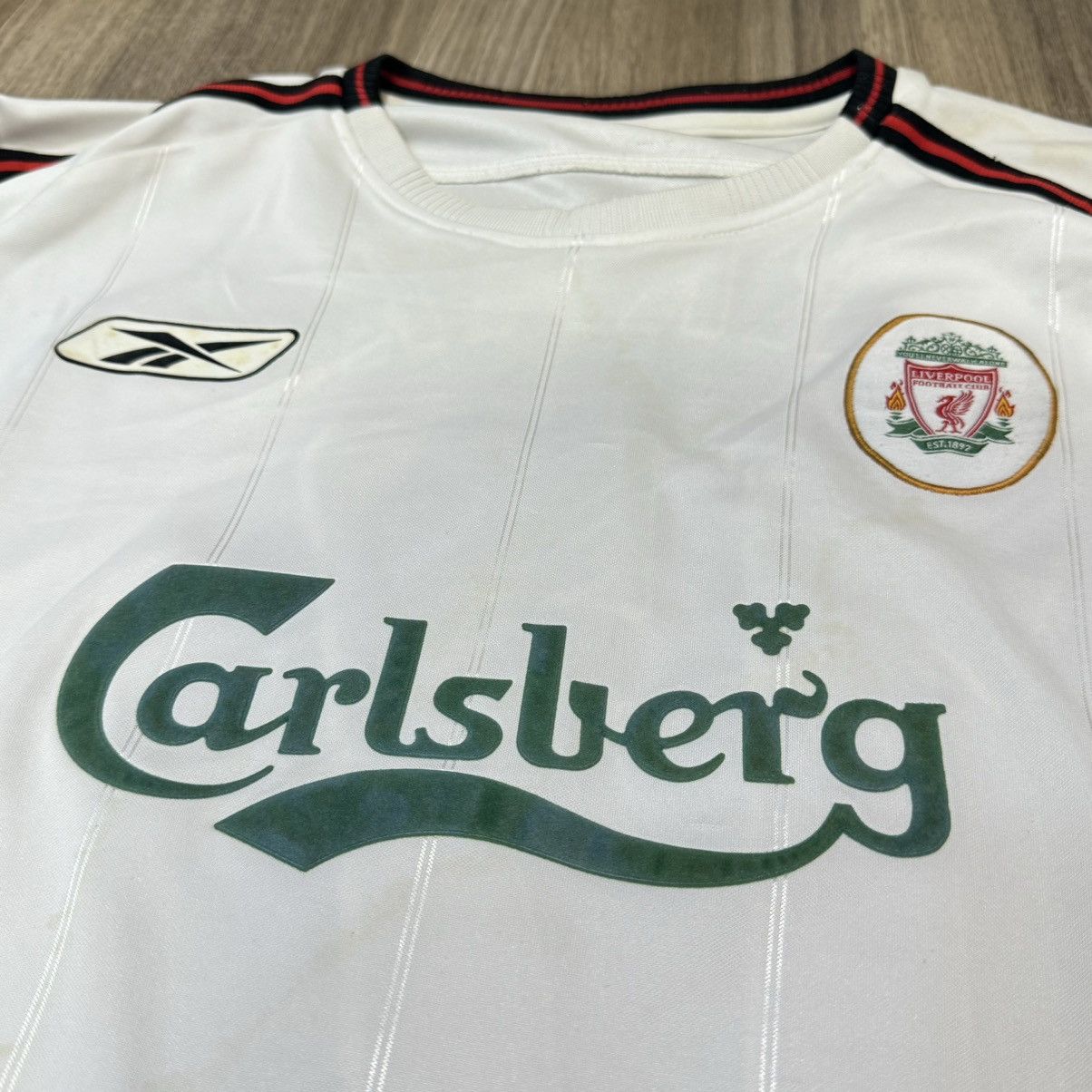 Reebok Liverpool 03/04 away shirt #17 Gerrard Size US XL / EU 56 / 4 - 3 Thumbnail