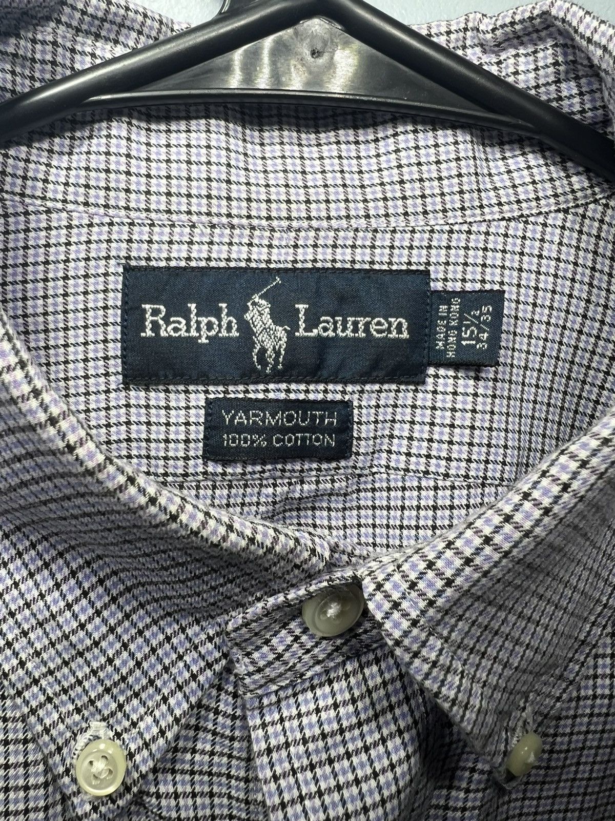 Polo Ralph Lauren × Ralph Lauren × Vintage Ralph Lauren Micro Check Shirt Mens Size 15.5 34-35 Yarmouth Size US M / EU 48-50 / 2 - 3 Thumbnail