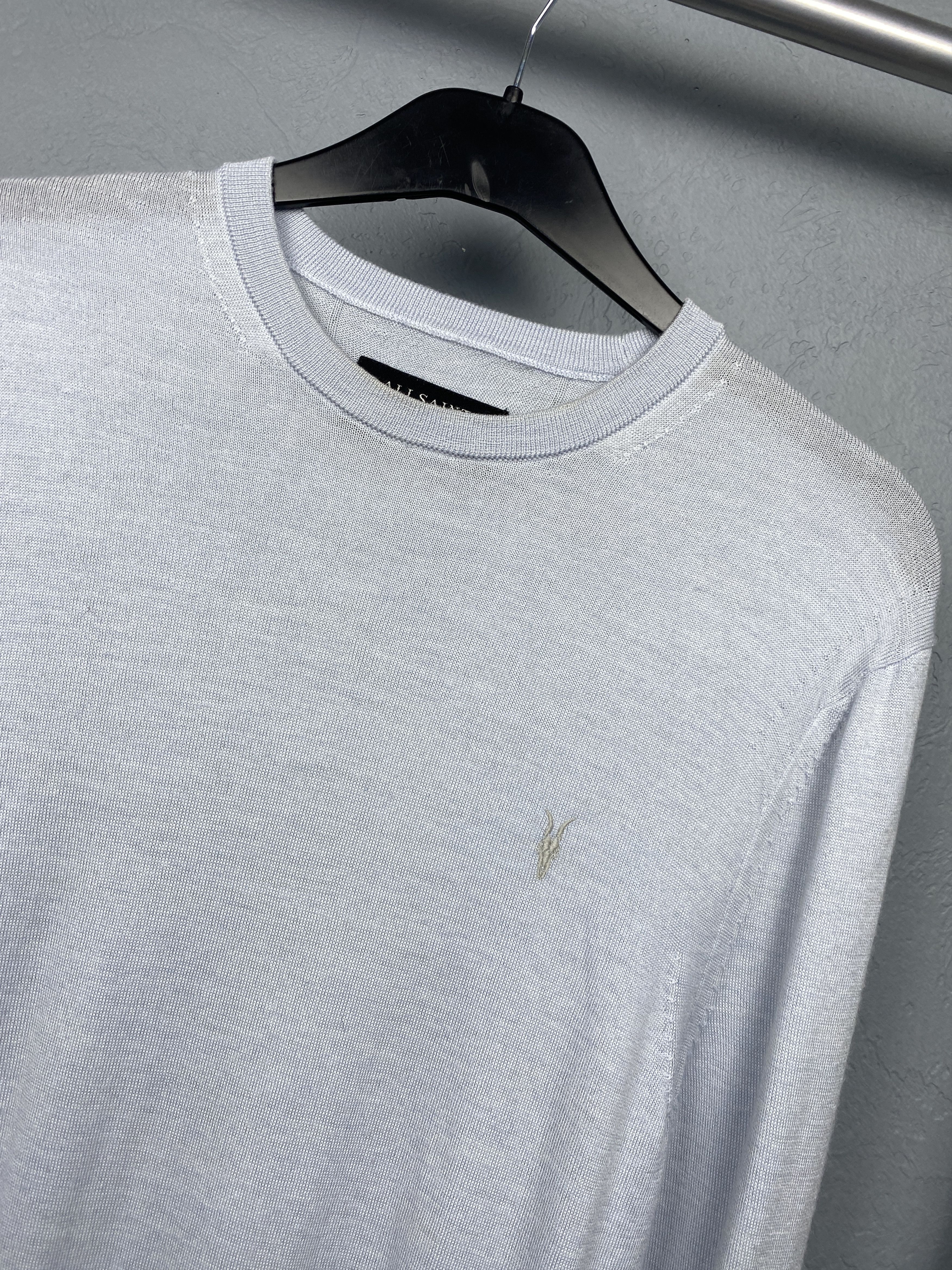 Allsaints AllSaints Mens Mode Merino Crew Neck Wool Knit Sweater Size US S / EU 44-46 / 1 - 2 Thumbnail