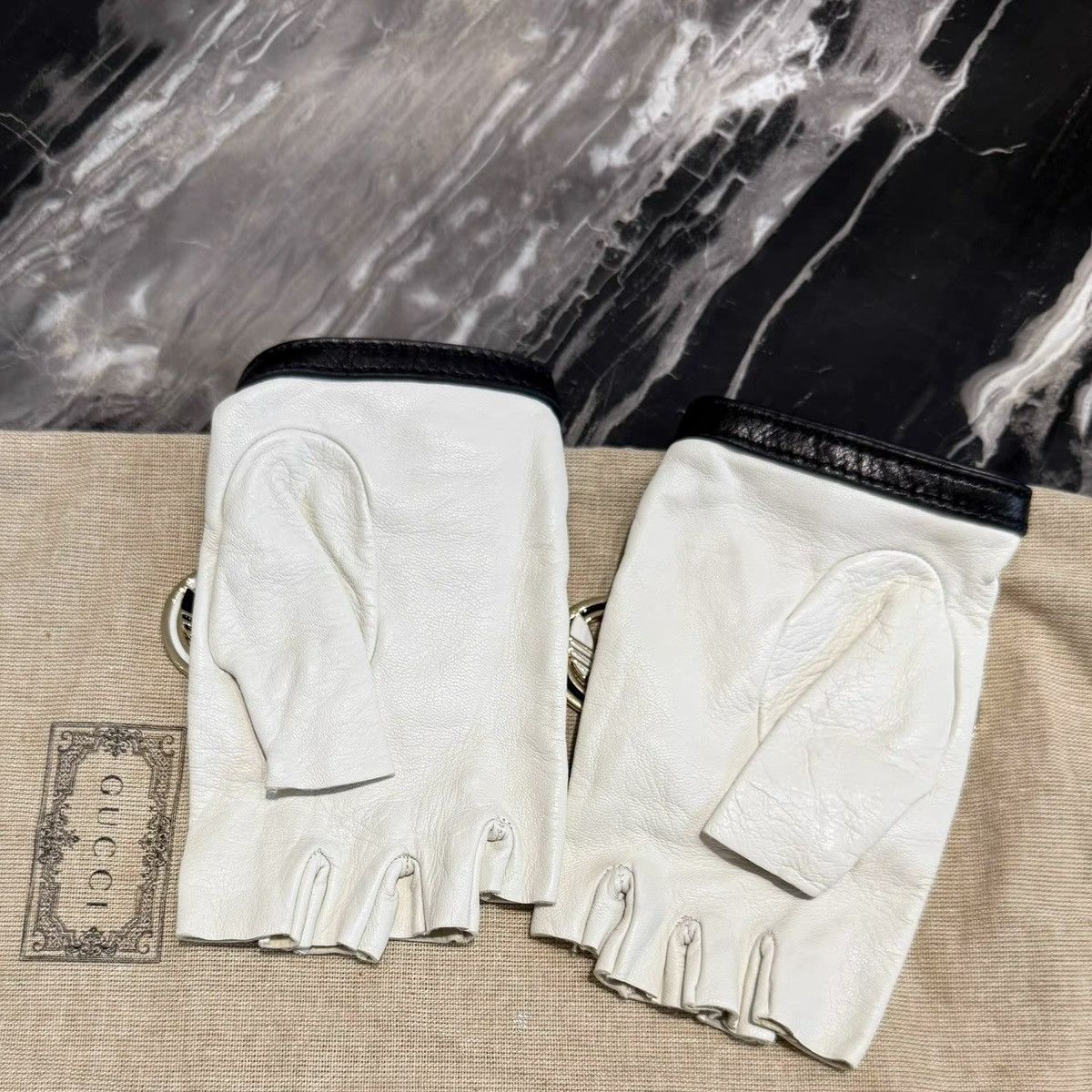 Gucci Rare Leather gloves Gucci X Adidas Size ONE SIZE - 4 Thumbnail