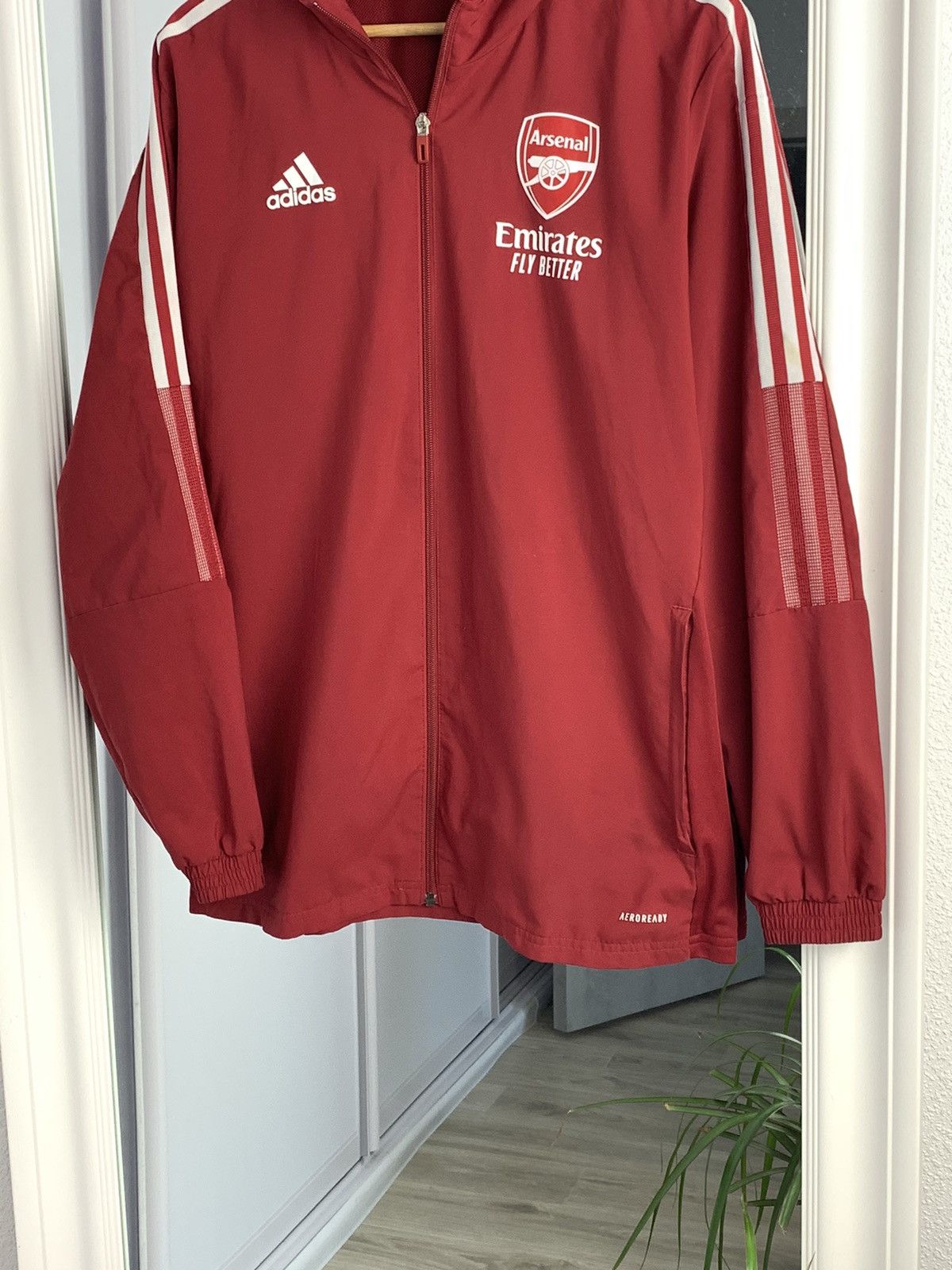 Adidas Arsenal Adidas Jacket Light Red Jacket Arsenal Size:M Size US M / EU 48-50 / 2 - 4 Thumbnail