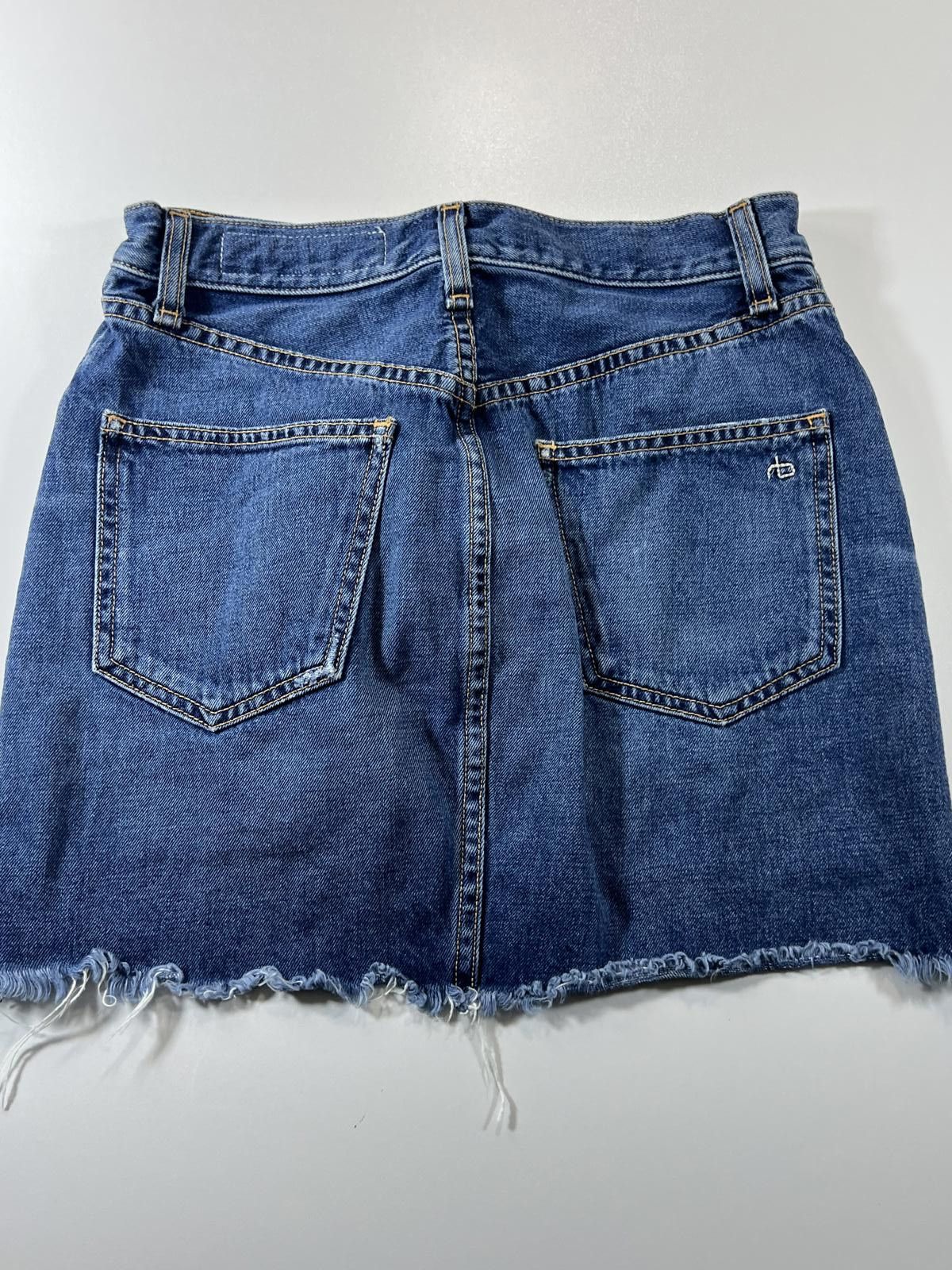 Rag & Bone rag & bone Denim Mini Skirt Size 25 Size 42" / US 20 - 6 Thumbnail