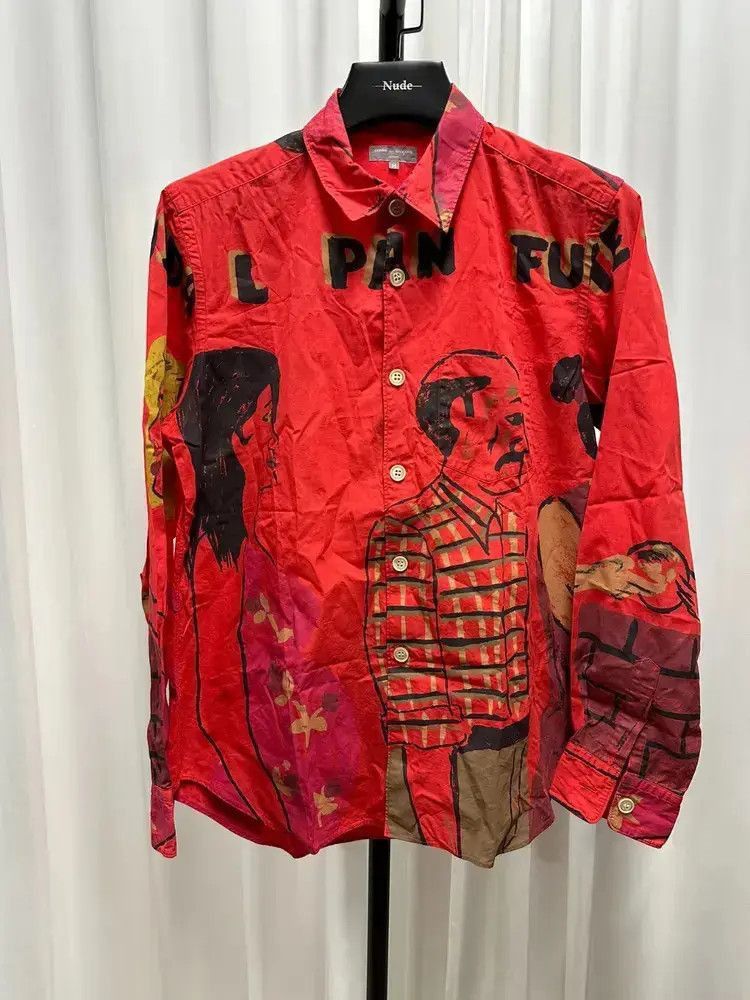 Comme des Garcons Comme Des Garcons Homme 02SS Figure Print shirt-2505 Size US M / EU 48-50 / 2 - 1 Thumbnail