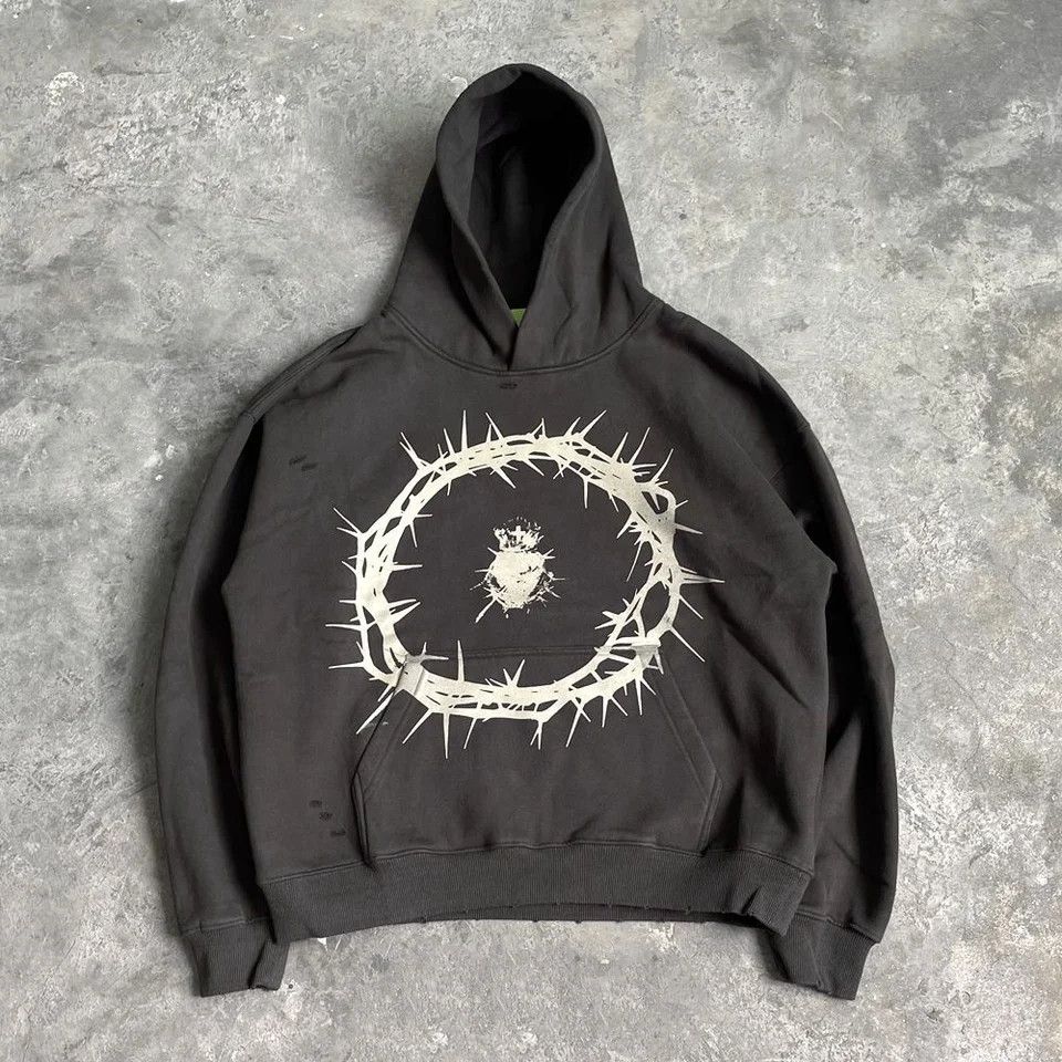 Japanese Brand × Vintage Streetwear Washed Old Fleece Hoodie Size US S / EU 44-46 / 1 - 2 Thumbnail