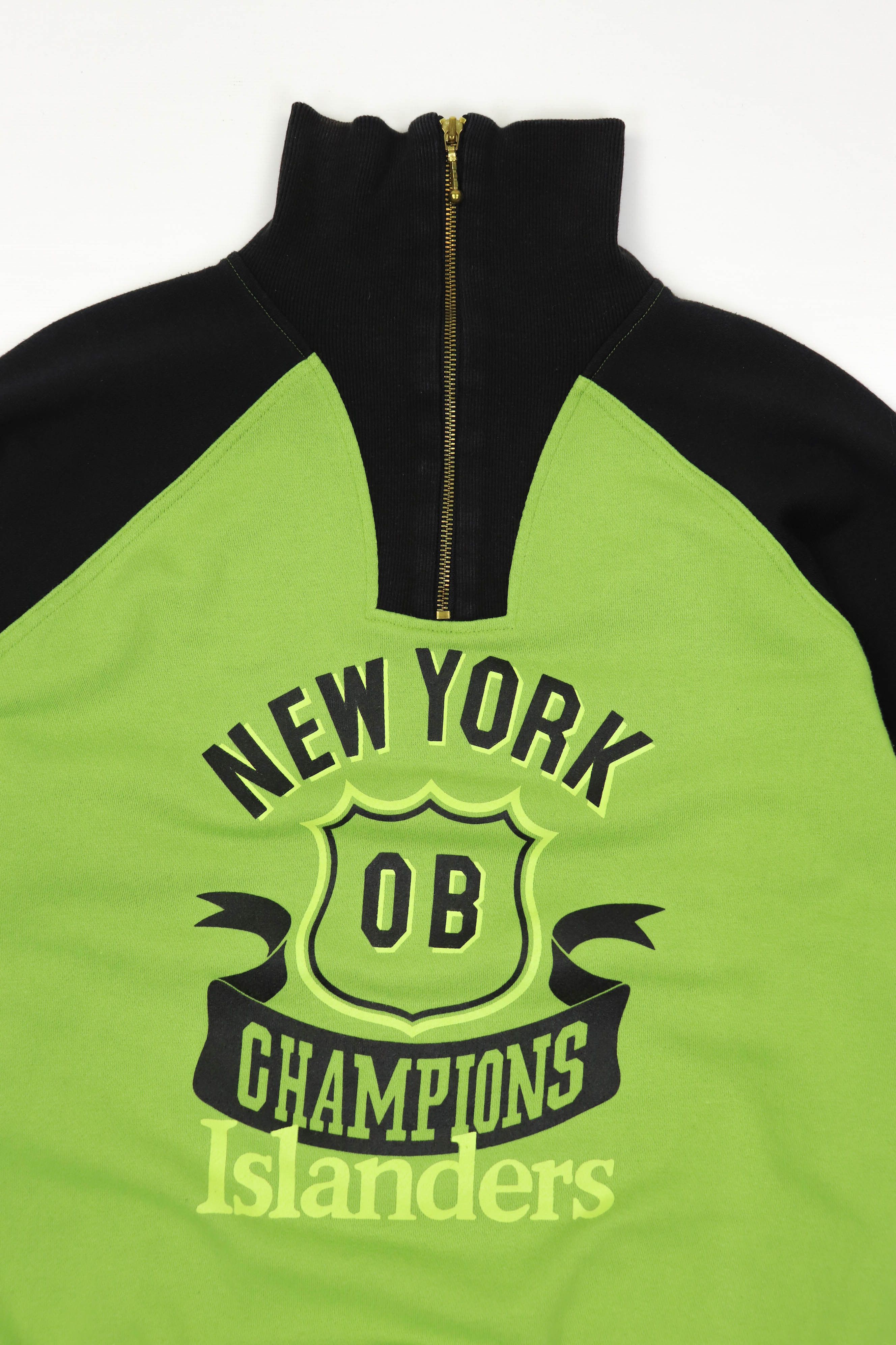 Vintage 90s Vintage New York Champions Islanders 1/3 Zip Sweatshirt Size US L / EU 52-54 / 3 - 3 Thumbnail