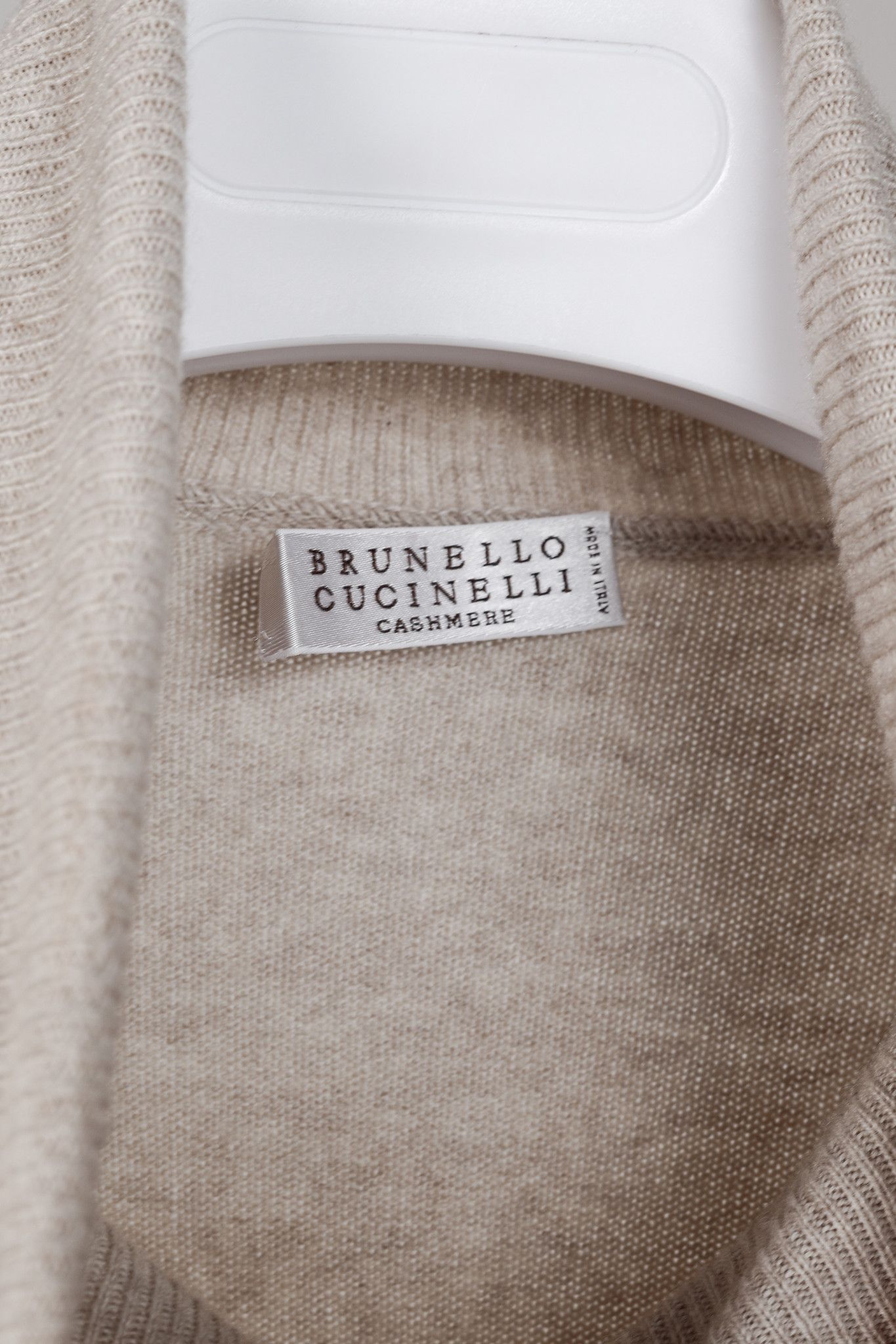 Brunello Cucinelli Brunello Cucinelli AW/20 Oyster Cashmere Turtleneck Sweater Size M / US 6-8 / IT 42-44 - 4 Thumbnail