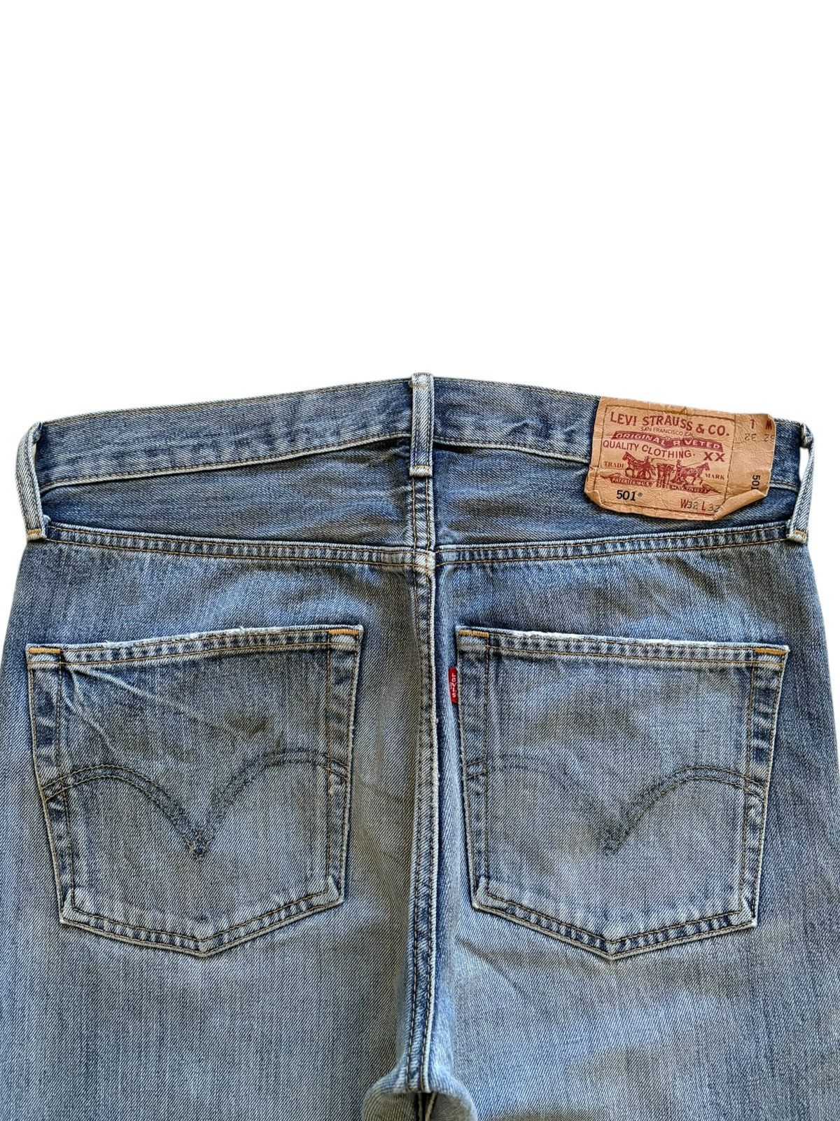 Levi's Vintage 90s Levis 501 Faded Wash Distressed Loose Jeans Size US 32 / EU 48 - 8 Thumbnail