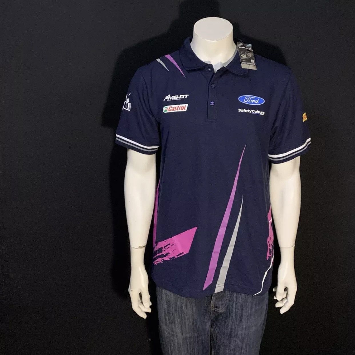 Sparco Ford M-Sport Teamwear Polo Shirt Size L NWT