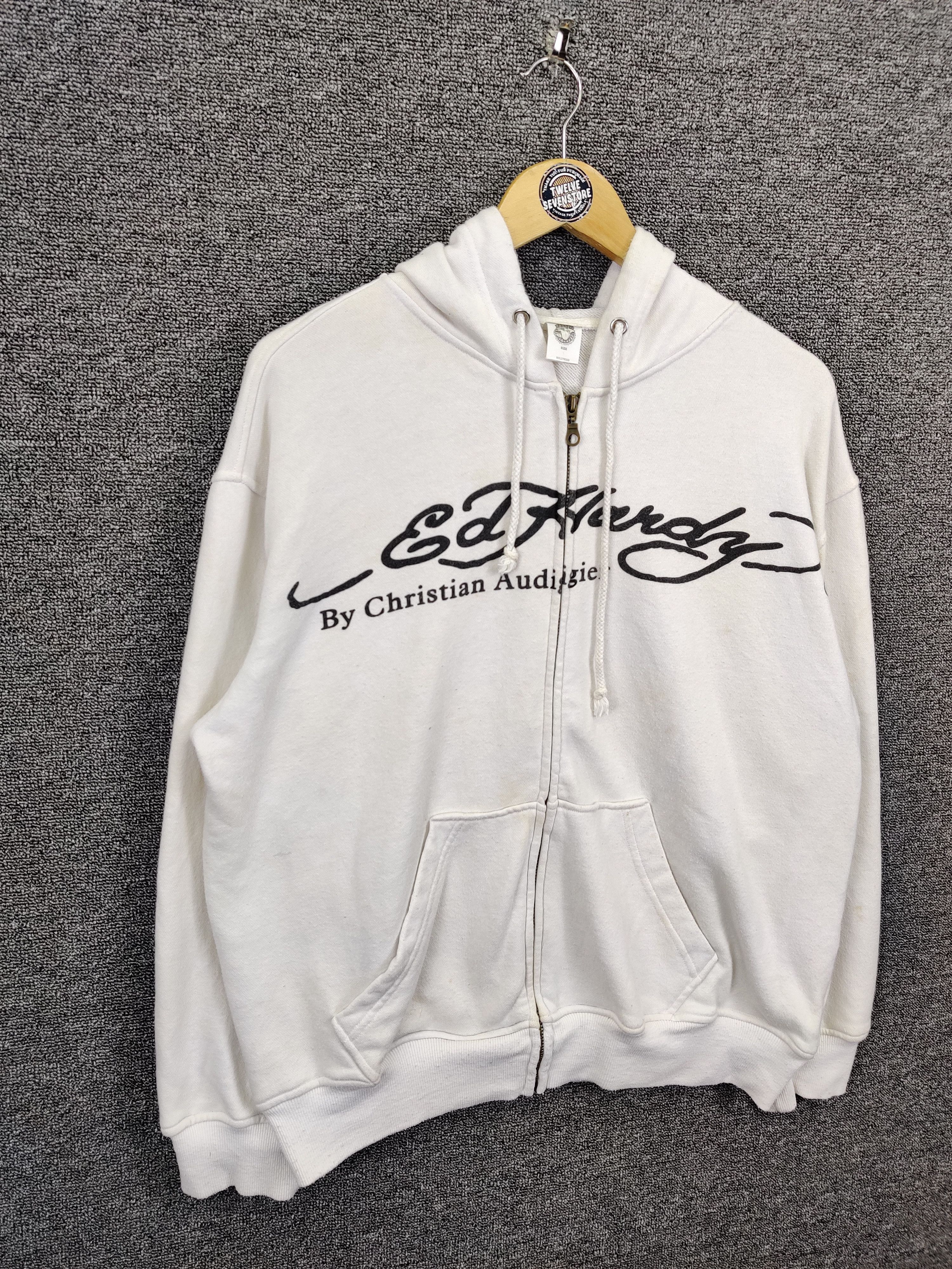 Ed Hardy Vintage Ed Hardy Christian Audigier Los Angeles Skull Hoodie Size US L / EU 52-54 / 3 - 7 Thumbnail