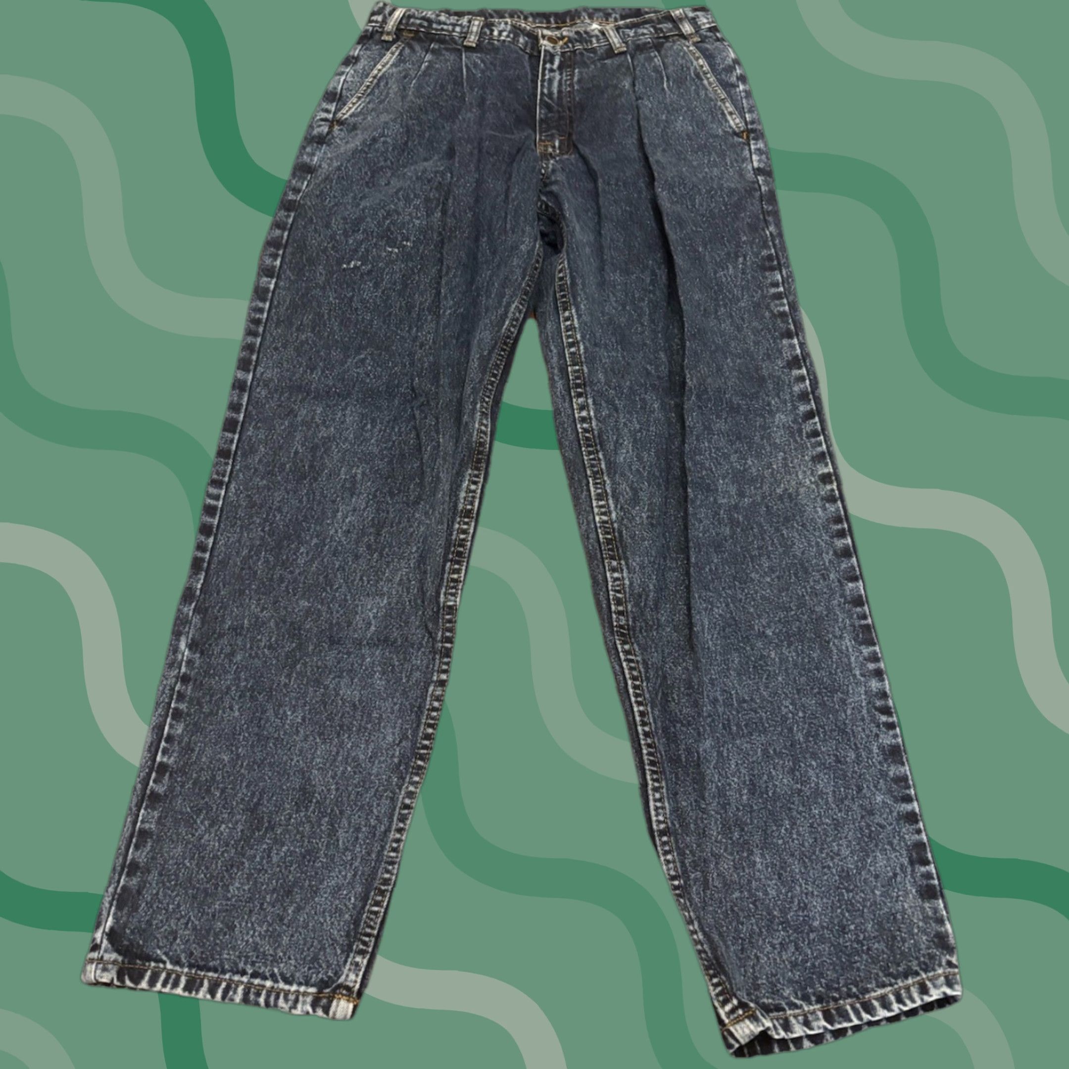Levi's VINTAGE Levi's Silver Tab Paper Bag Waist Womens 30/30 Wash 80s Baggy Jeans Blue 100% Cotton 80s Theme Mens Womens Size ONE SIZE - 1 Thumbnail