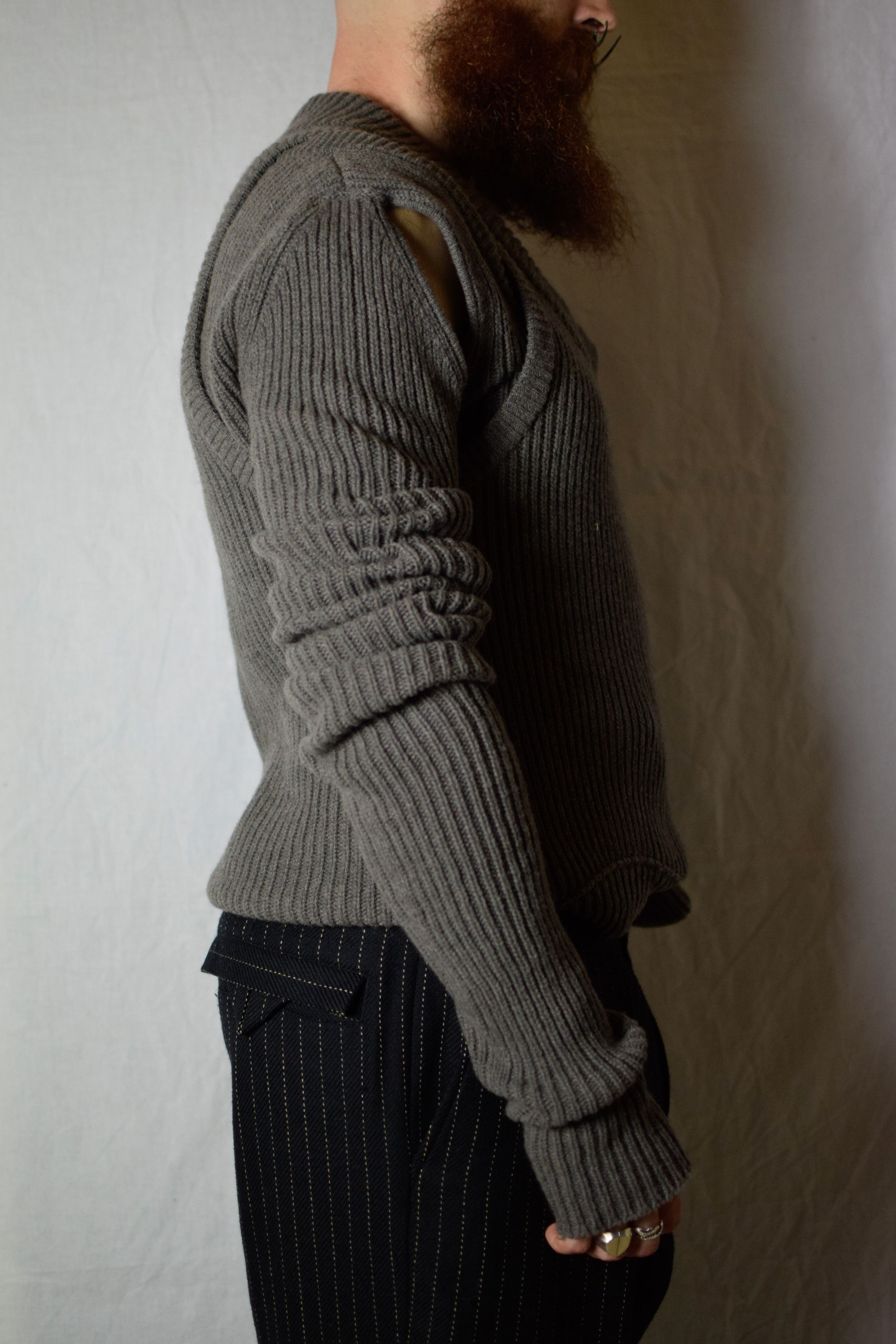 Rick Owens Rick Owens AW21 Banana Sweater - RR02A5608-WSBR Size US L / EU 52-54 / 3 - 6 Thumbnail