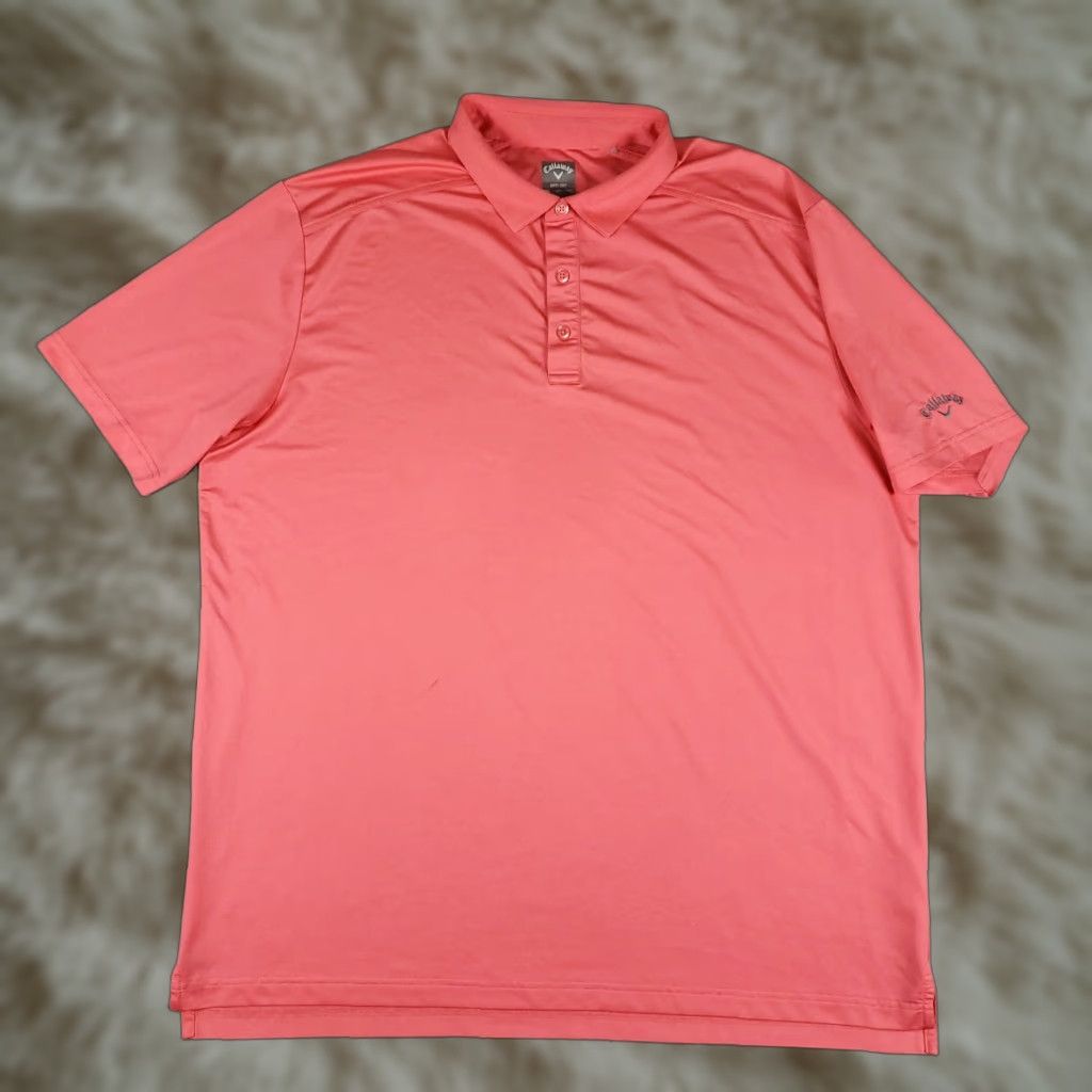 Callaway Callaway Polo Shirt Mens 2XL Pink Short Sleeve Opti Dri Fit Golf Size US XXL / EU 58 / 5 - 1 Thumbnail