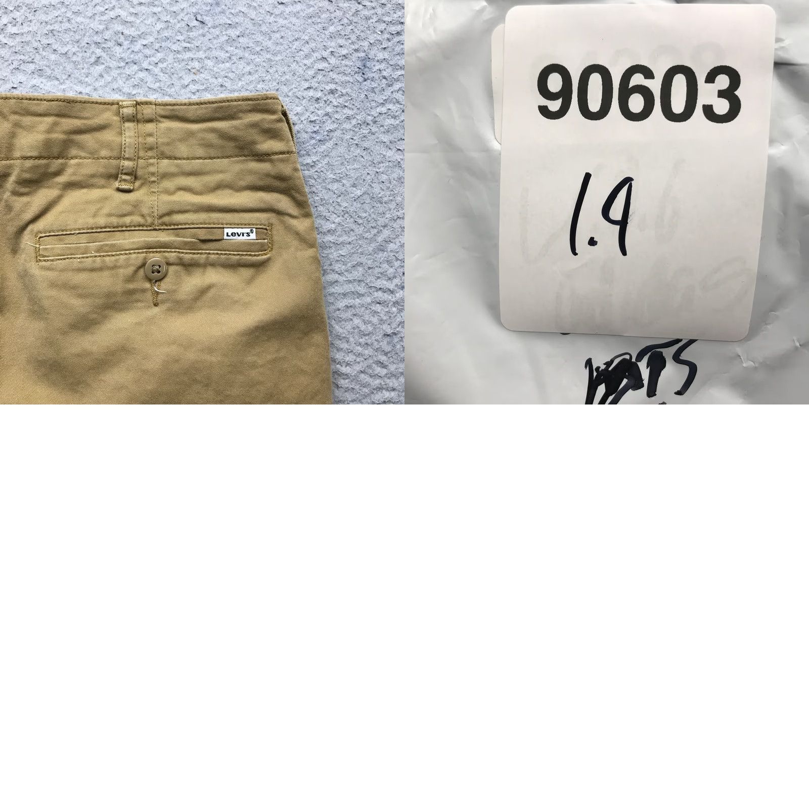Vintage Levis Strauss Khaki Pants Mens 32x34 Straight Fill Stretch Beige Casual Twill Khakis Pants Mens Regular Brown 32 34 Straight Pocket Zipper Button Size US 32 / EU 48 - 9 Thumbnail