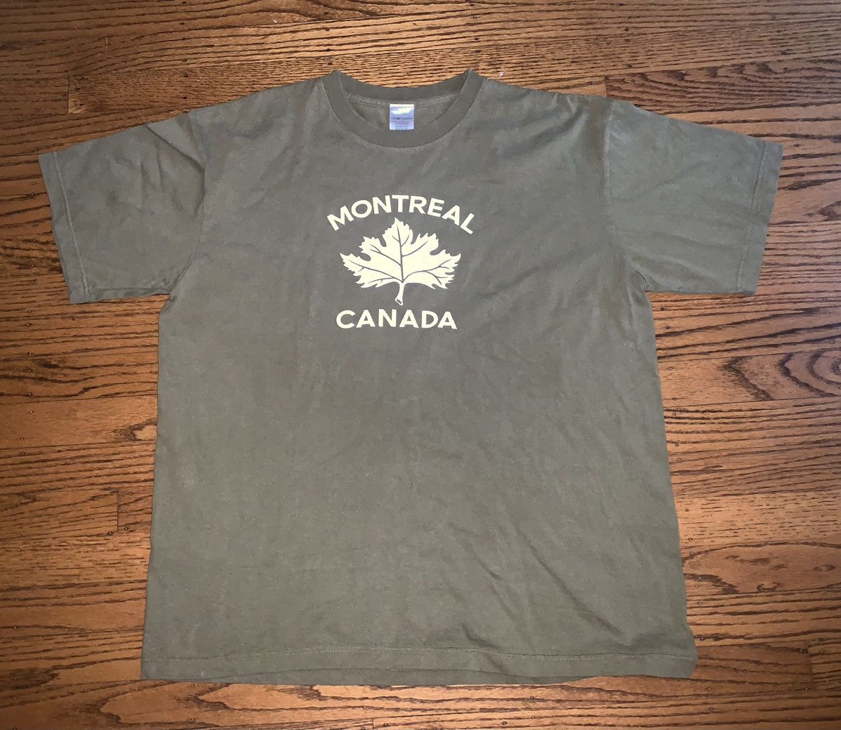 image of Number N Ine Number (N)Ine Montreal Canada Tshirt in Green, Men's (Size Large)