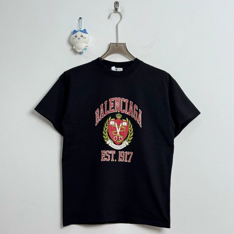 Balenciaga Balenciaga Black scissors wheat ear logo short sleeve Size US XS / EU 42 / 0 - 1 Thumbnail