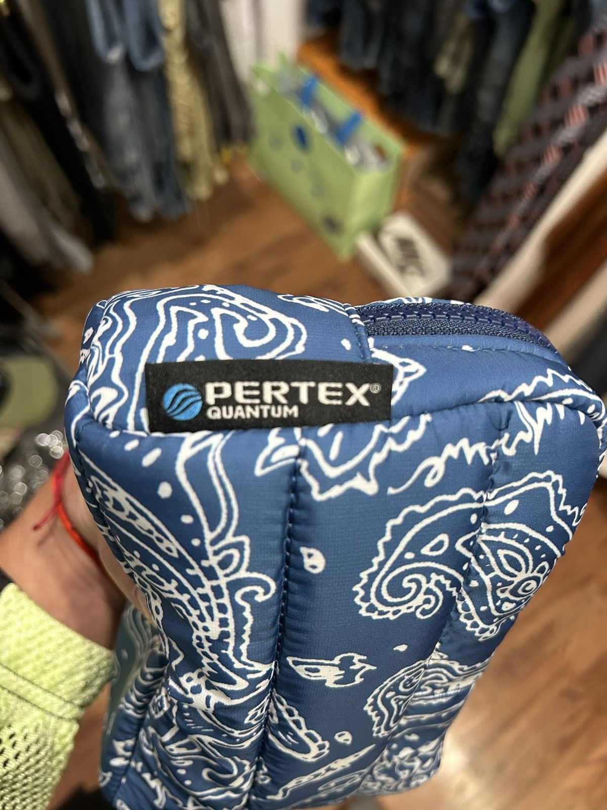 Supreme Blue Paisley Puffer Pouch - Accessories